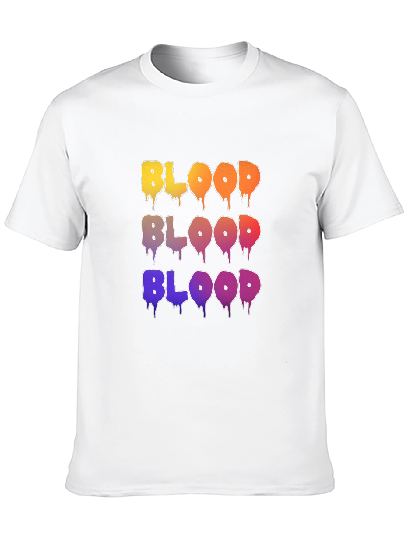 Black Colorful BLOOD Graphic T-Shirt view 10