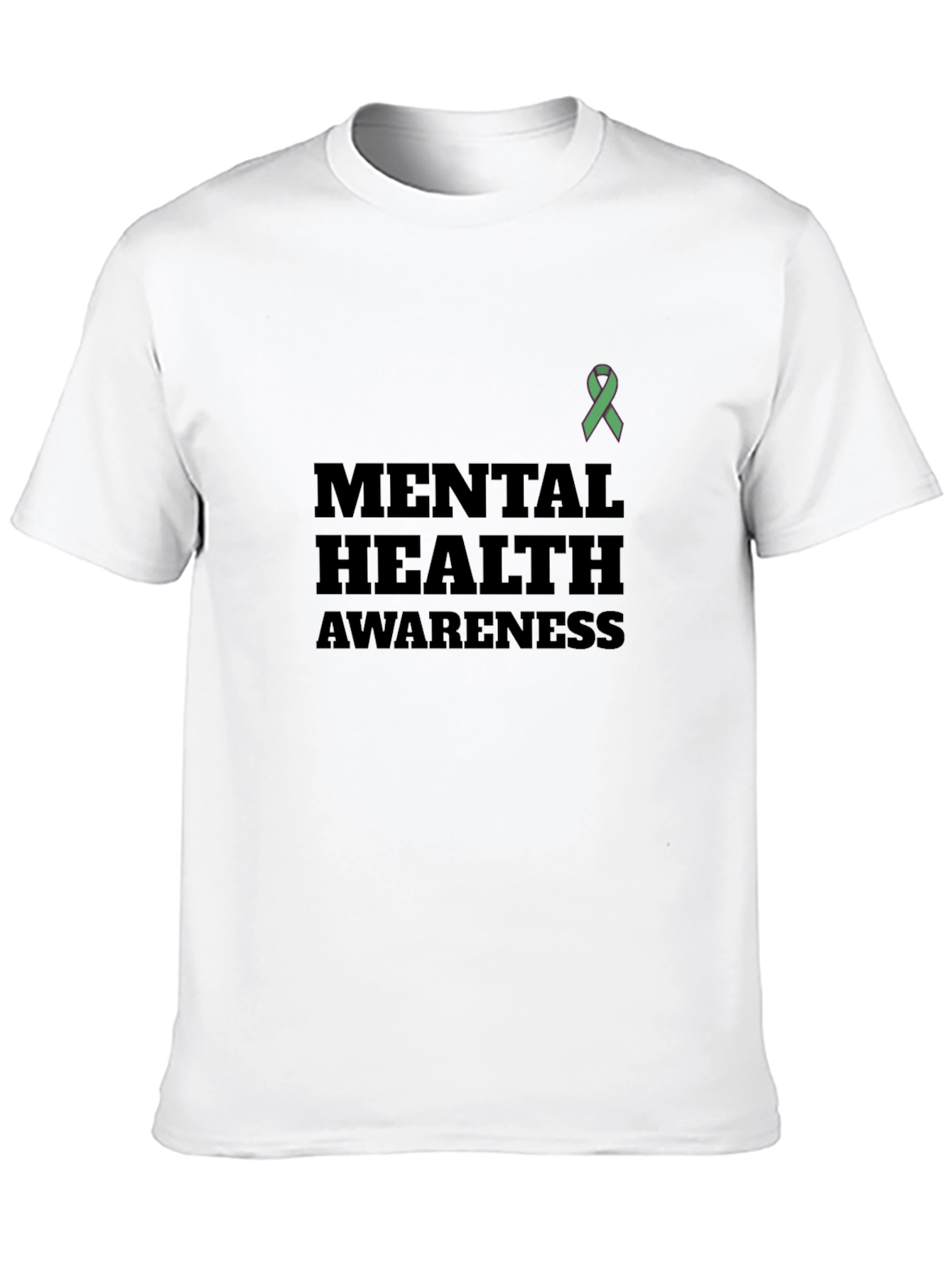 Black Mental Health Awareness T-Shirt - Black view 10
