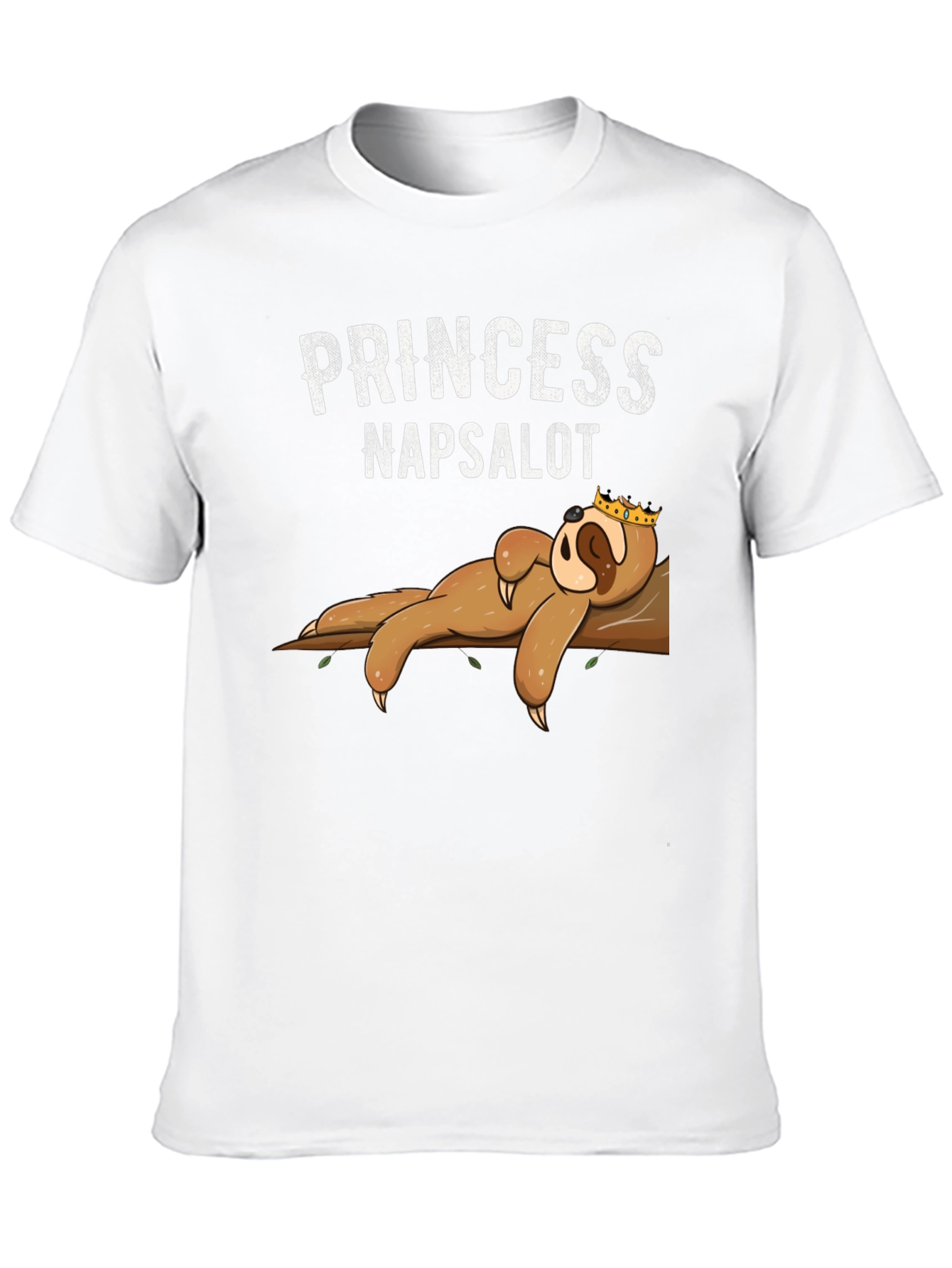 Black Princess Napsalot Sloth Graphic T-Shirt view 10