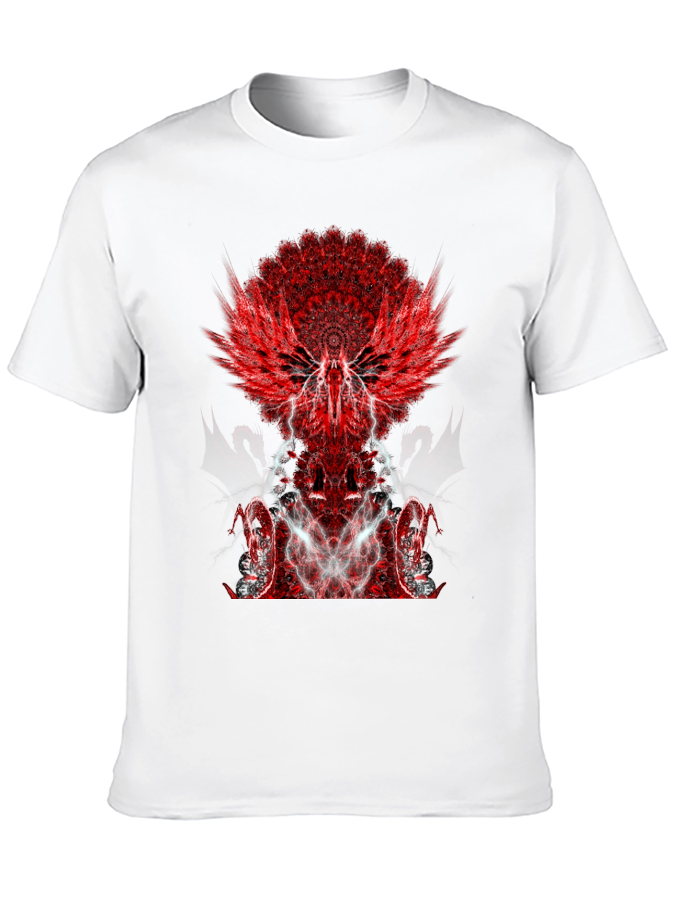 Black Winged Graphic Black T-Shirt view 10