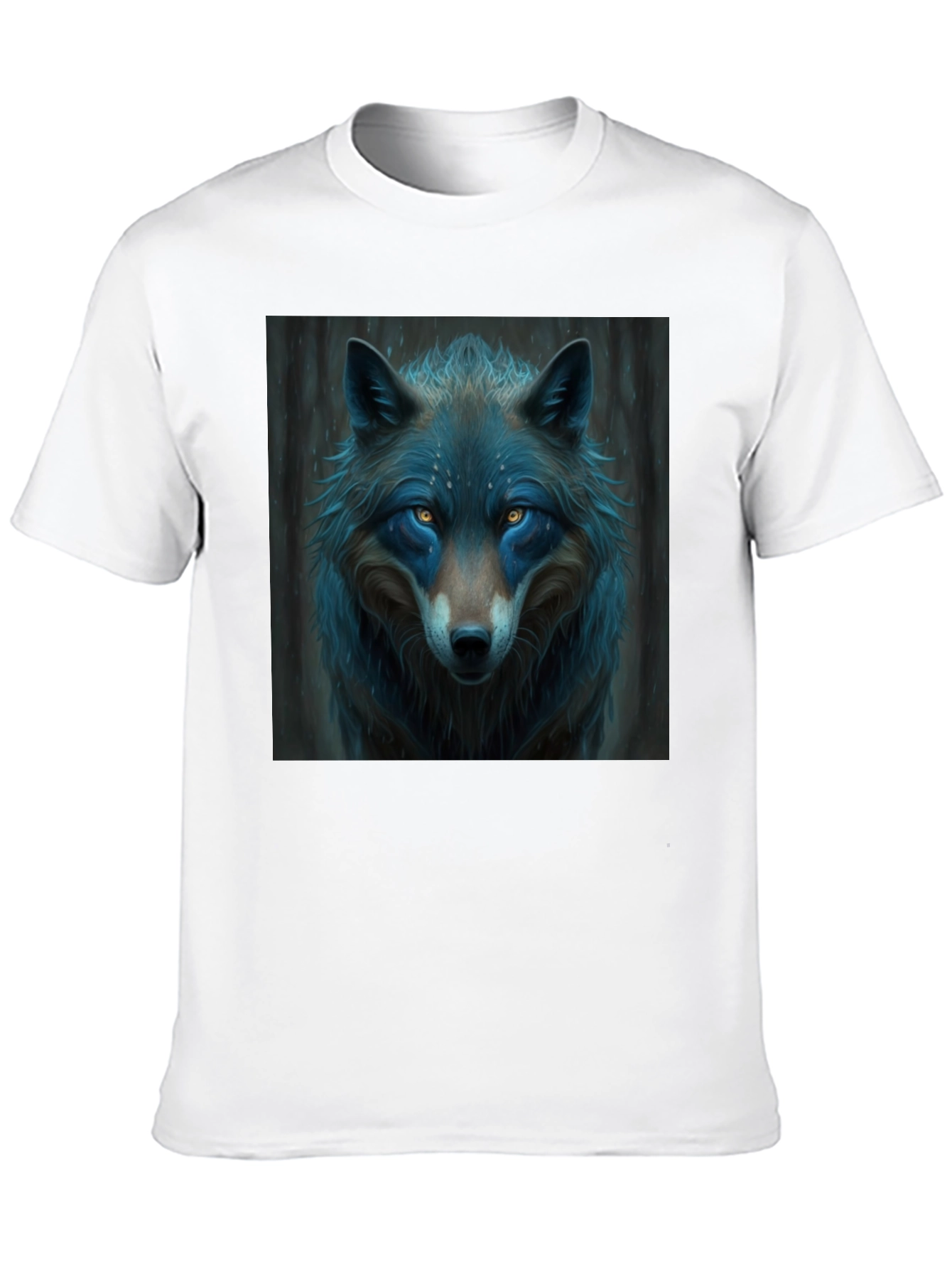 Black Wolf Graphic T-Shirt - Cool Animal Design view 10