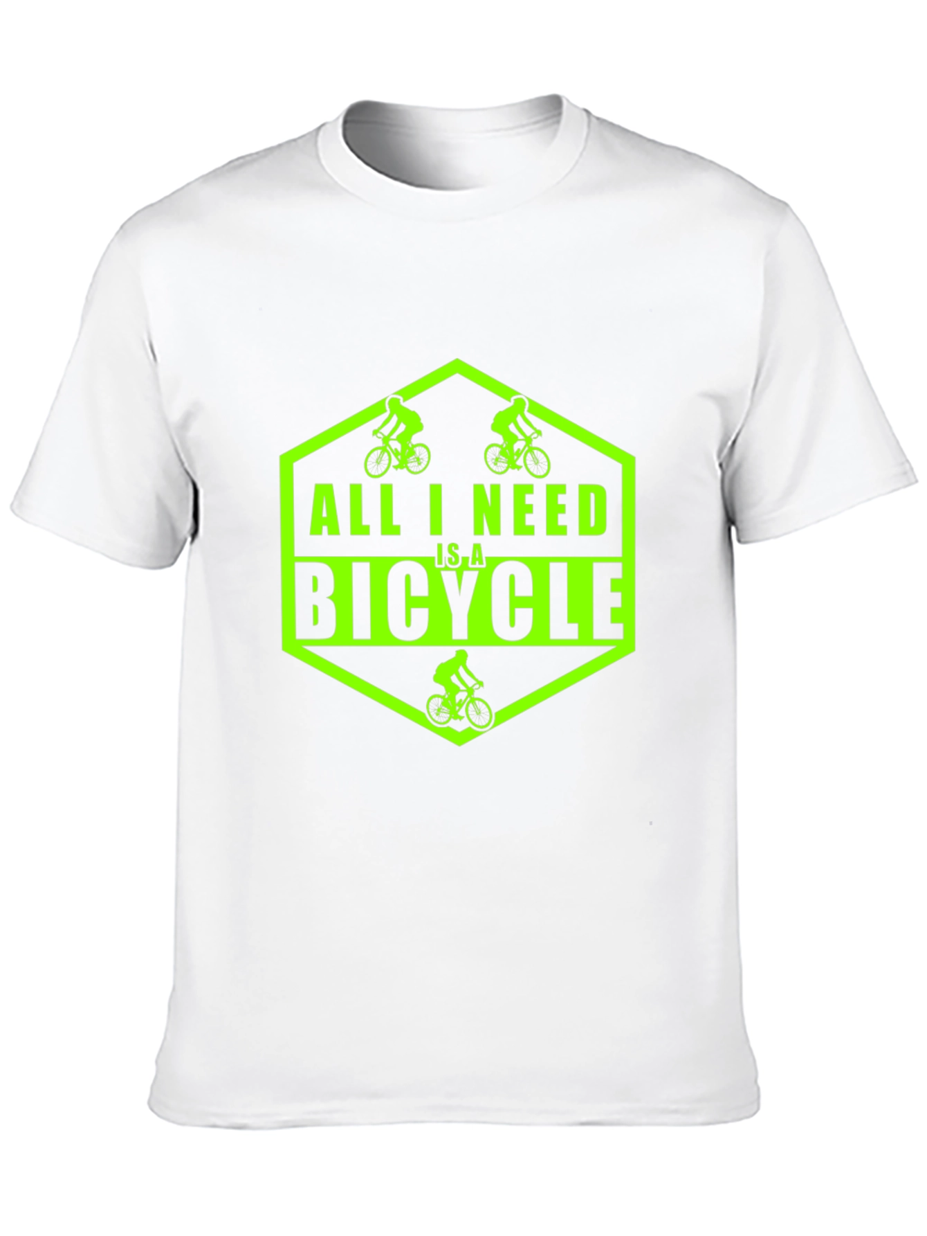 Black All I Need Is A Bicycle Graphic T-Shirt view 10