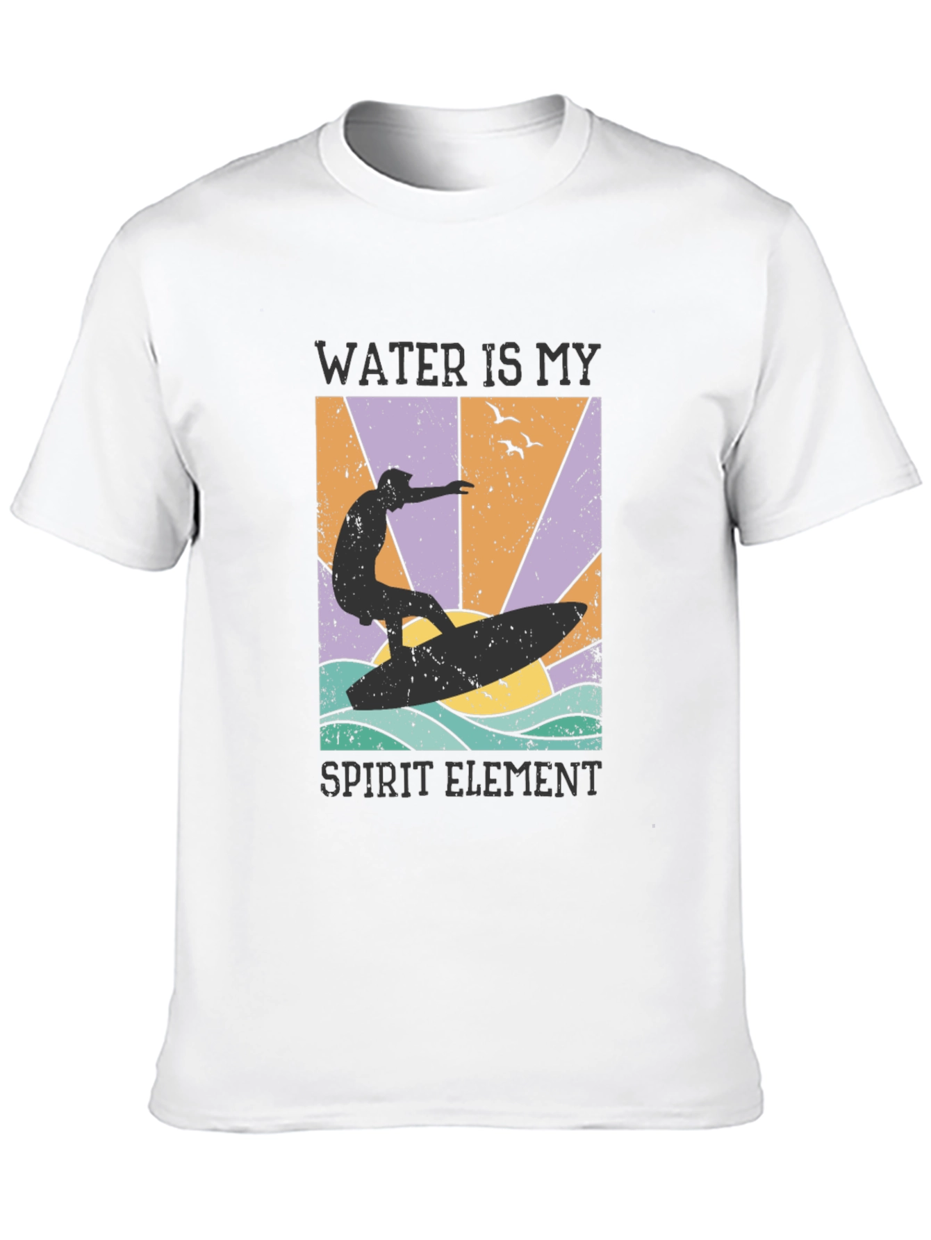 Black Water Is My Spirit Element Black T-Shirt view 10