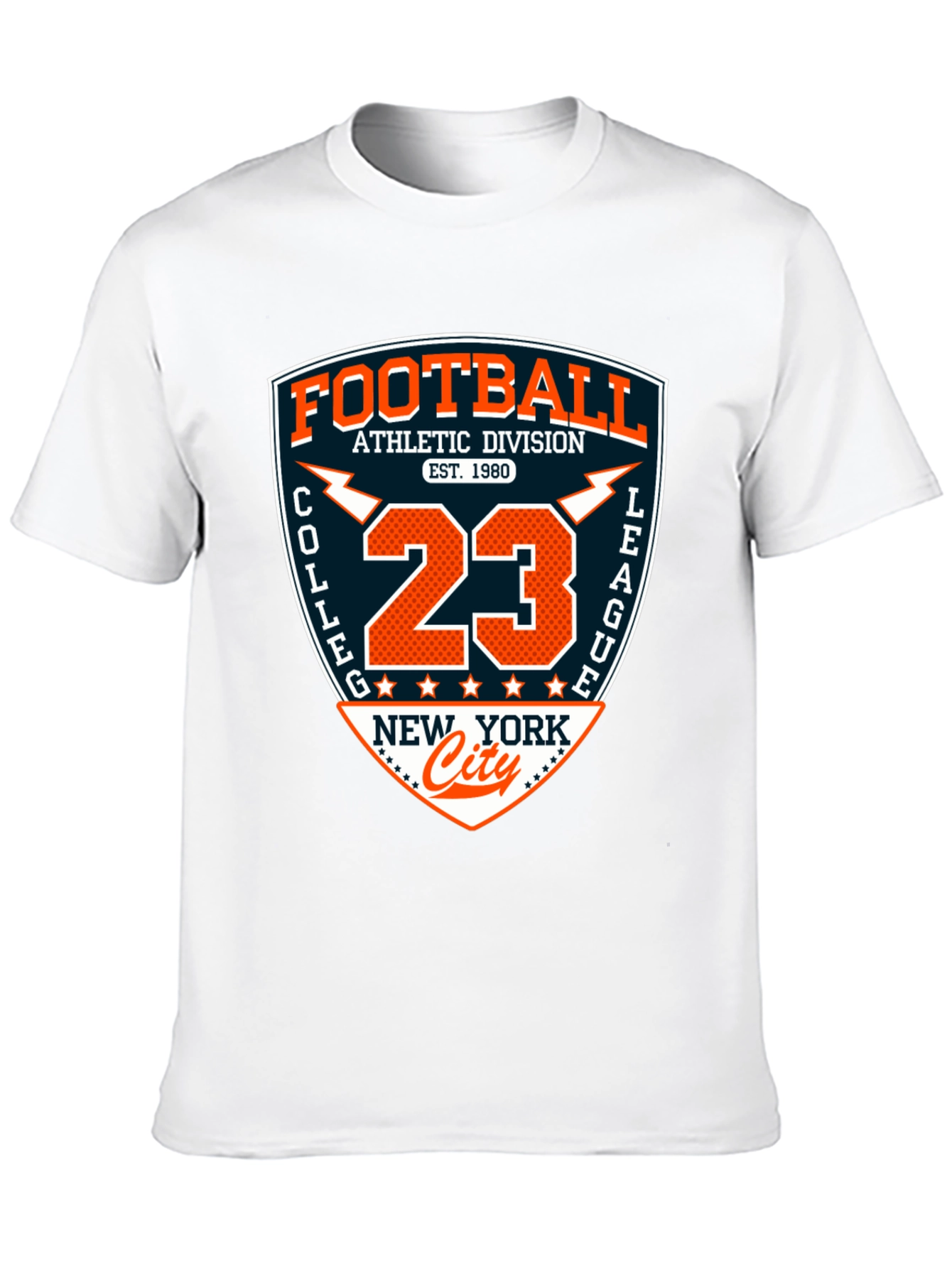 Black College Football Graphic T-Shirt - Athletic Division 23 view 10