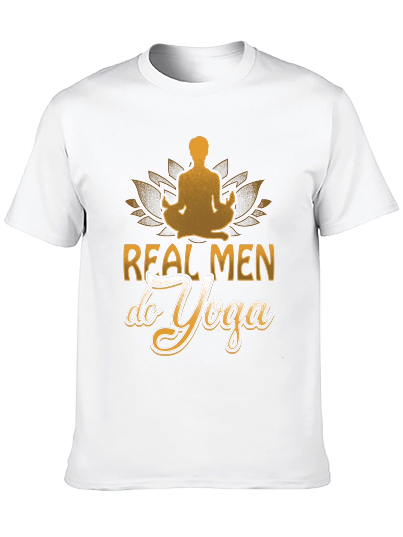 Black Real Men Do Yoga Graphic T-Shirt view 10