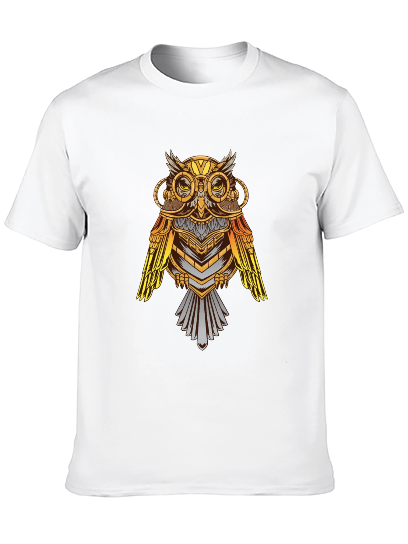 Black Owl Graphic Print T-Shirt view 10