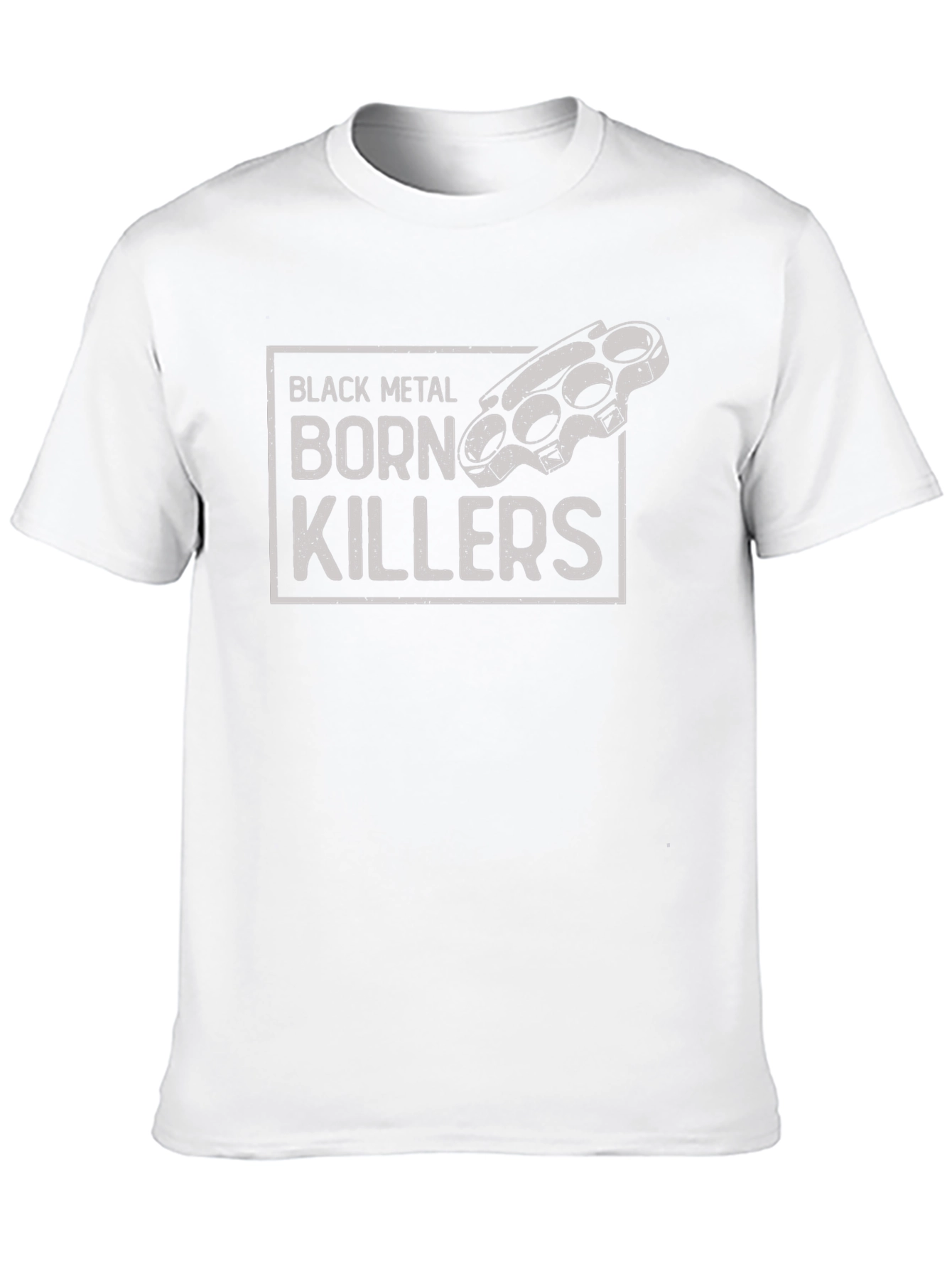 Black Black Metal Born Killers Graphic Tee view 10