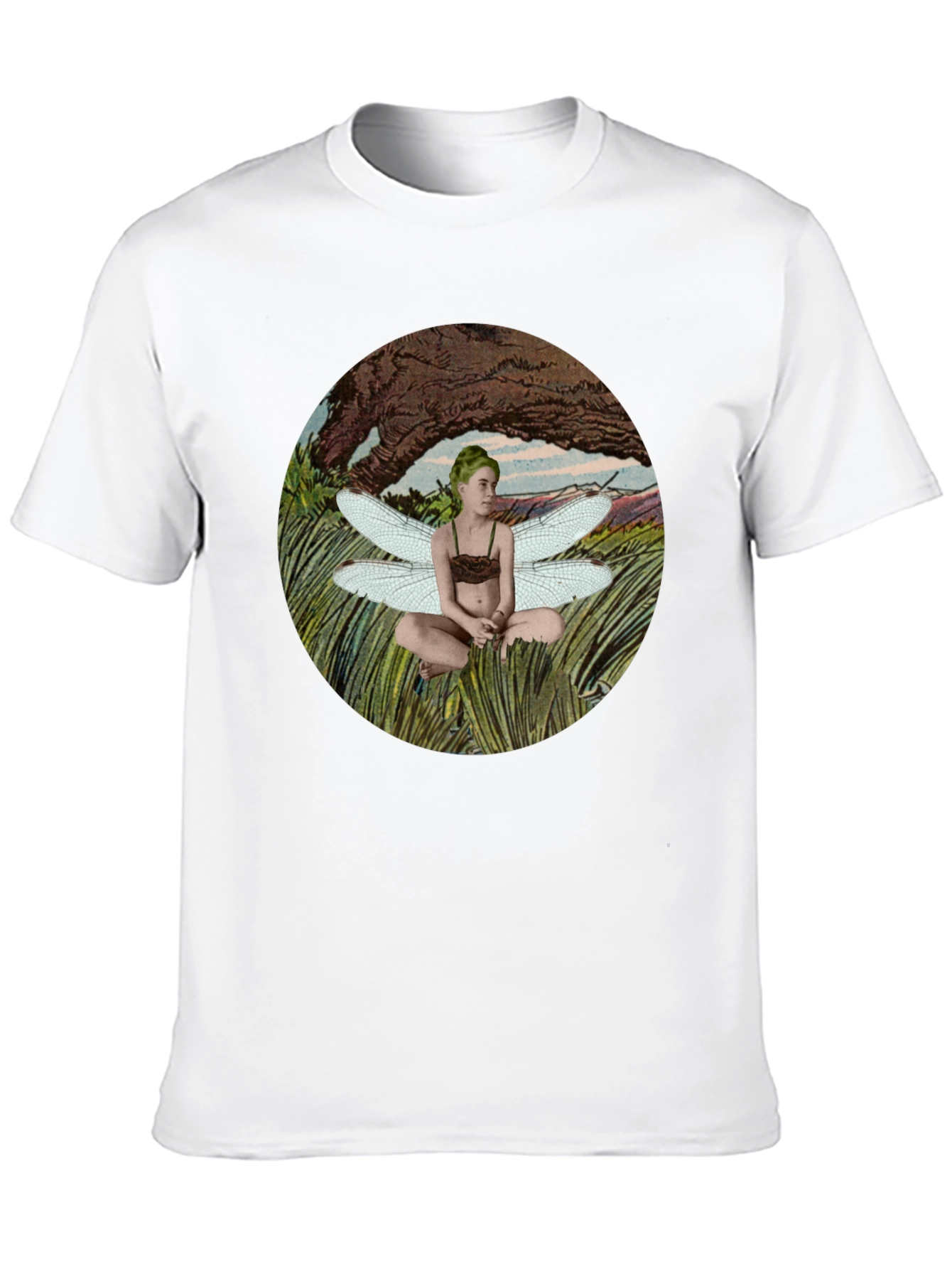 Black Fairy Wings Graphic T-Shirt - Black view 10