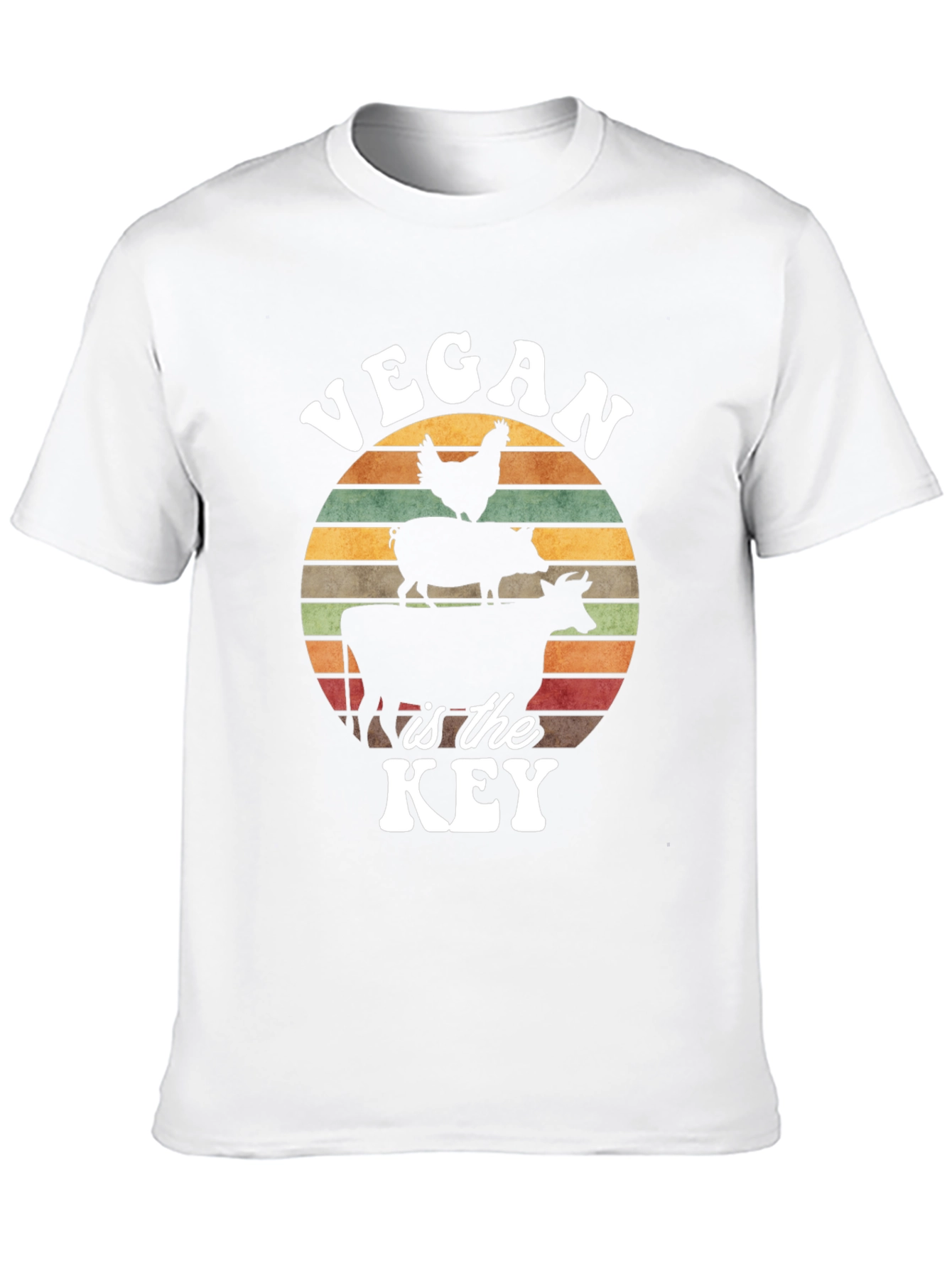Black Vegan is the Key T-Shirt view 10