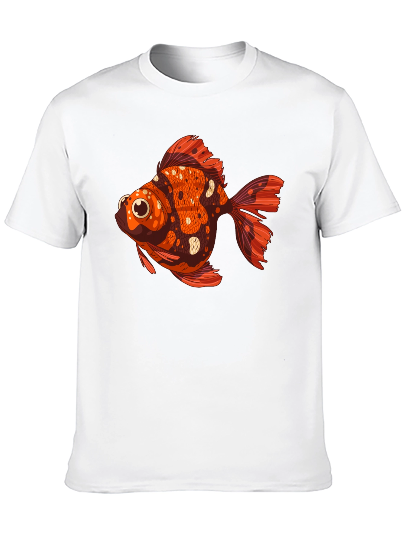 Black Goldfish Graphic Tee - Unique Animal T-Shirt view 10