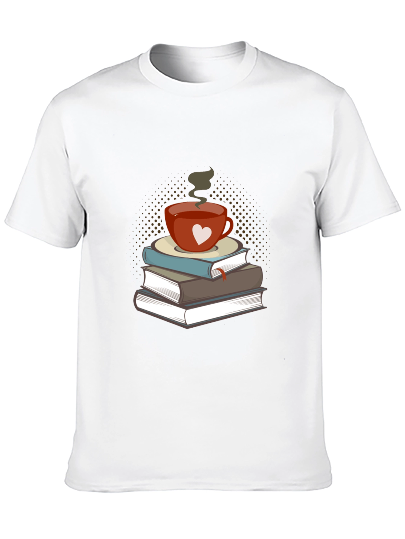 Black Book Lover's Tee: Coffee & Books Design view 10