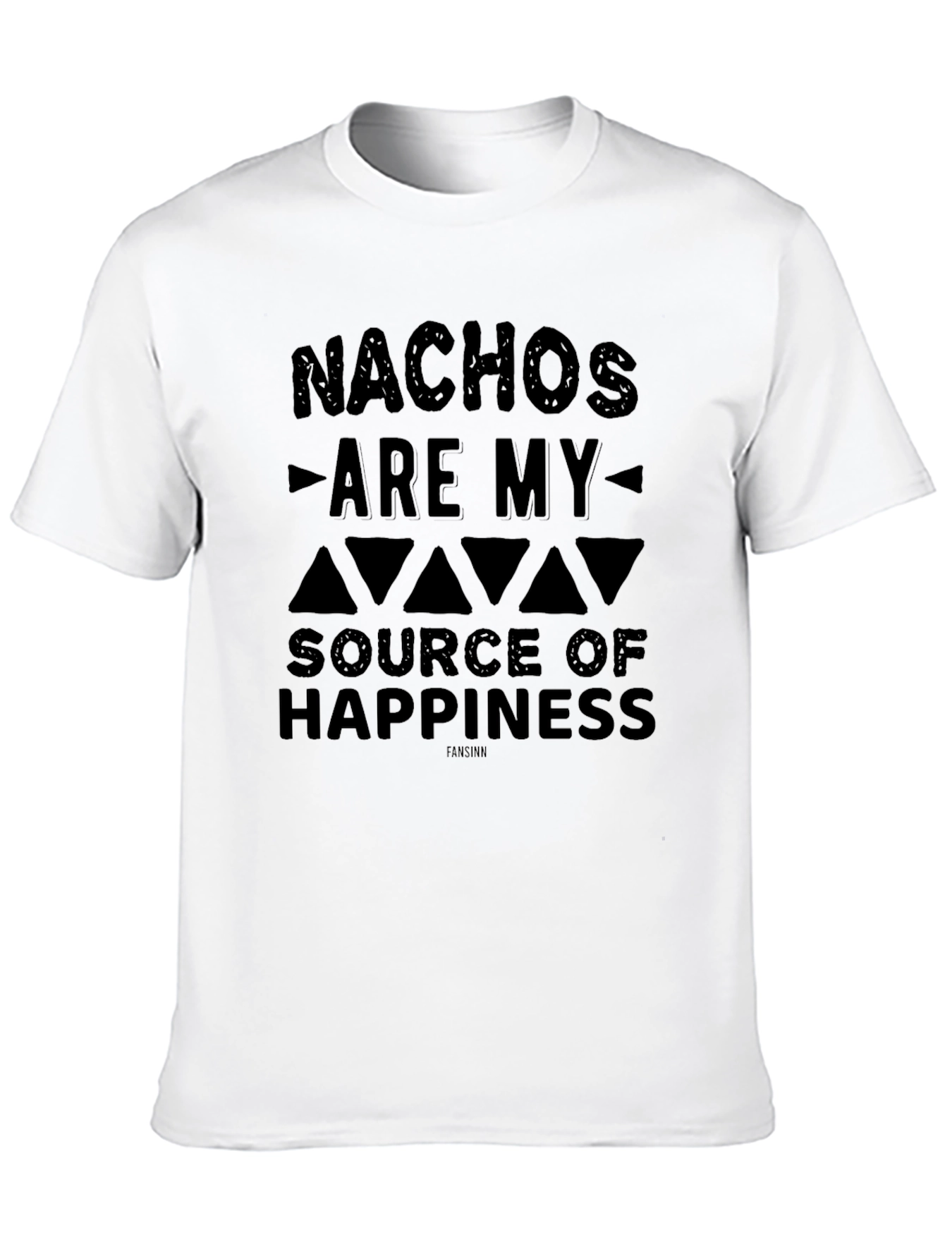 Black Nachos Are My Source of Happiness Black Graphic Tee view 10