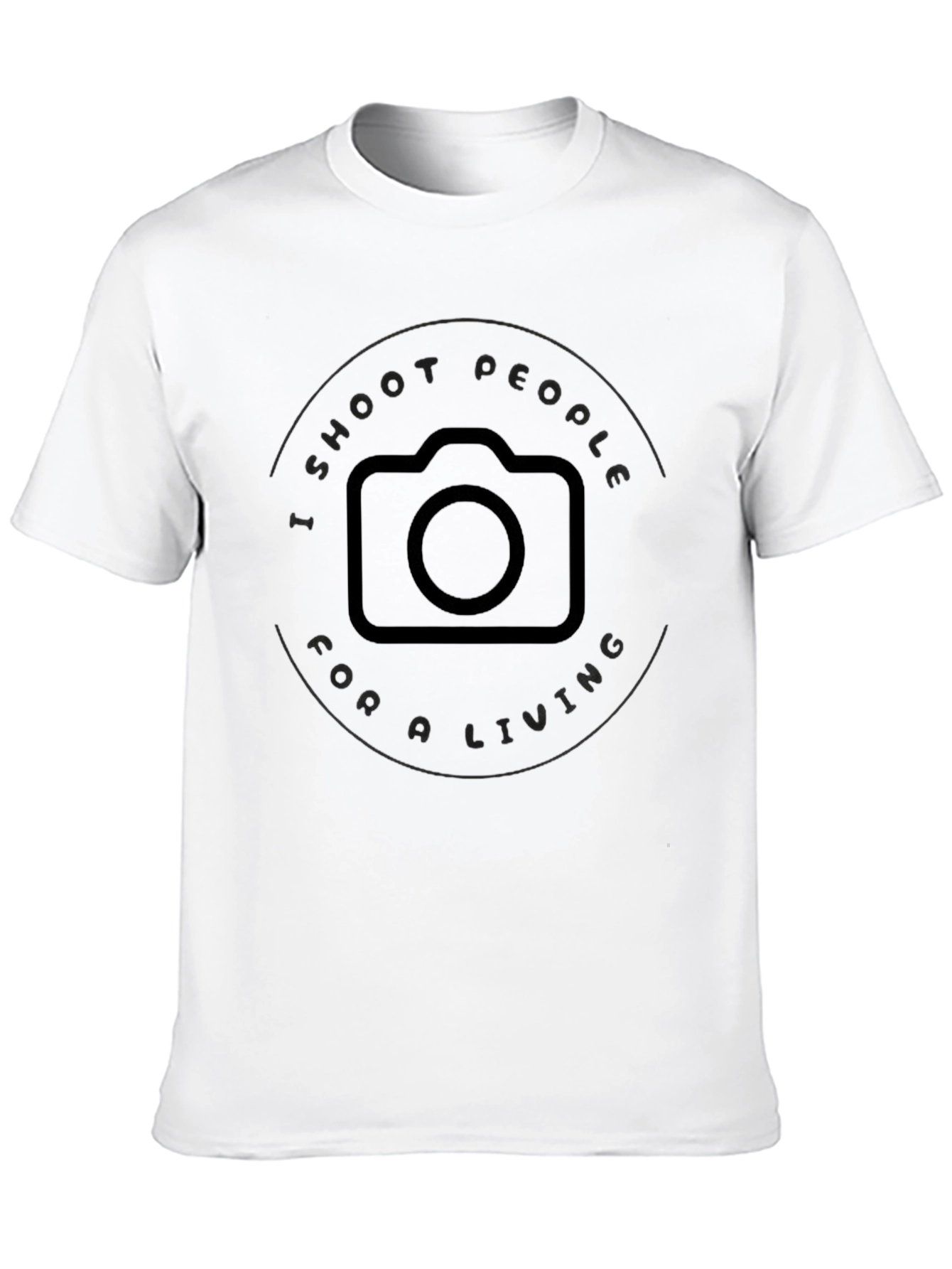 Black I Shoot People For A Living T-Shirt view 10
