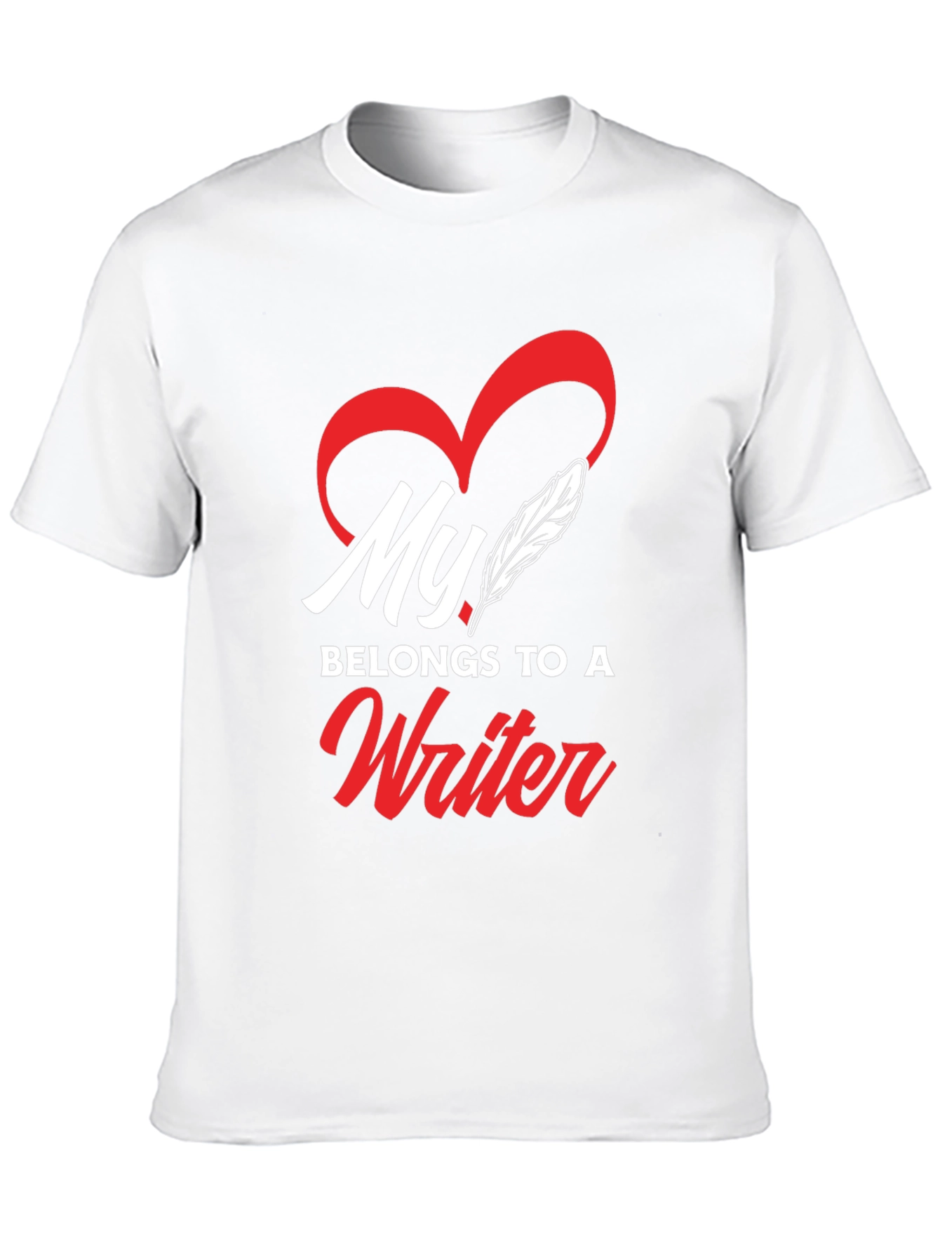 Black My Heart Belongs to a Writer - Graphic Tee view 10
