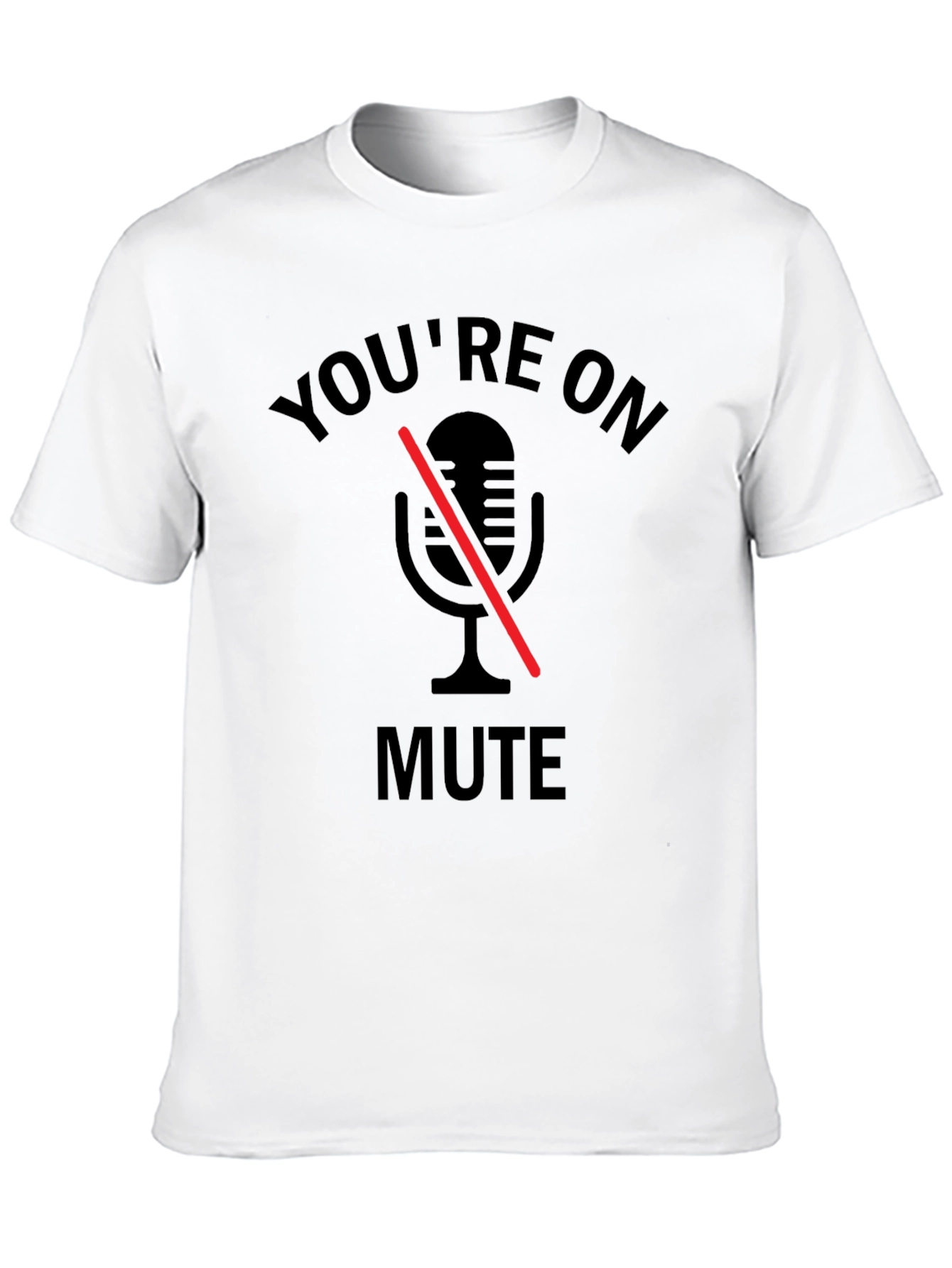 Black You're on Mute T-Shirt - Funny Conference Call Tee view 10