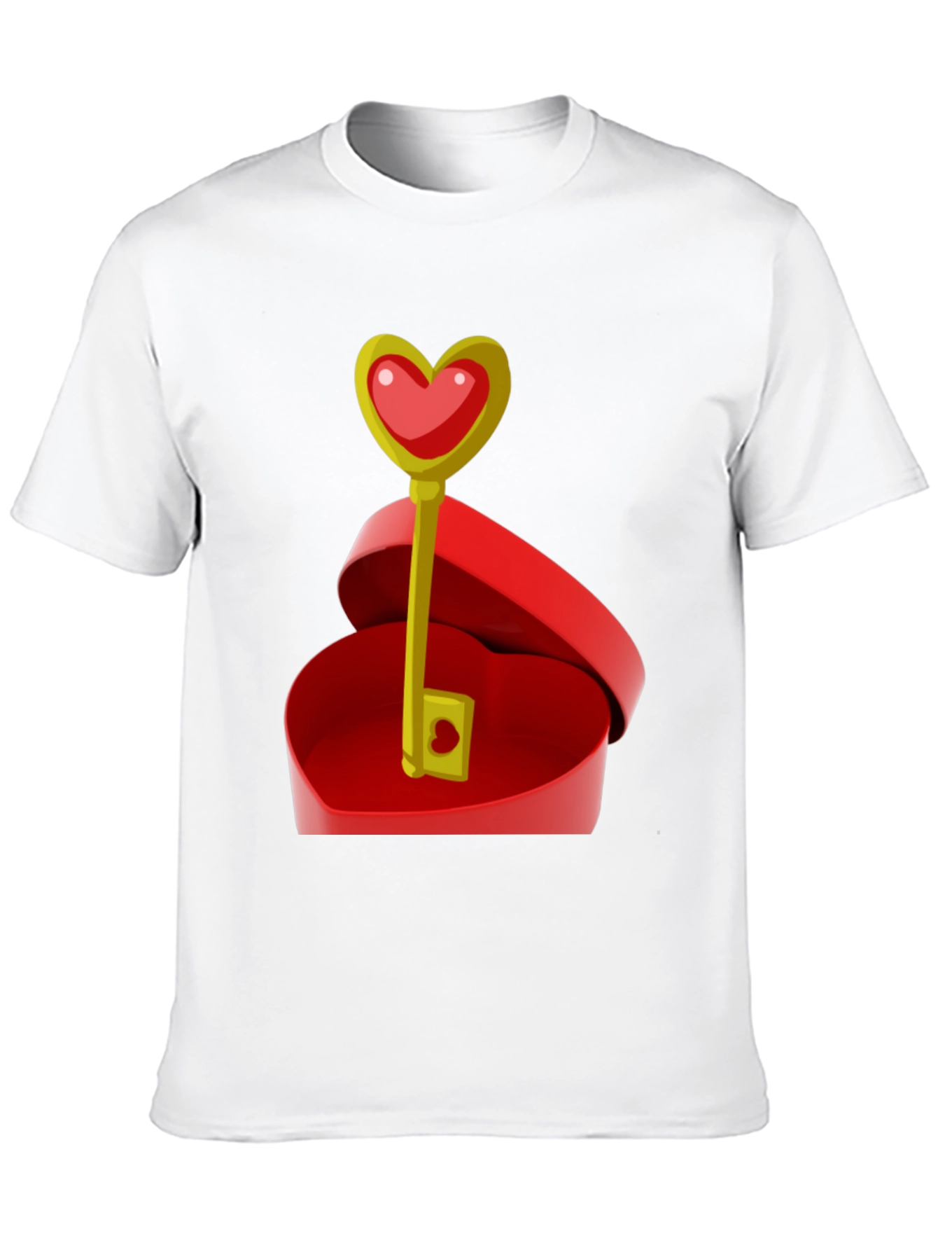 Black Heart Key Graphic Tee - Unlock Your Love! view 10