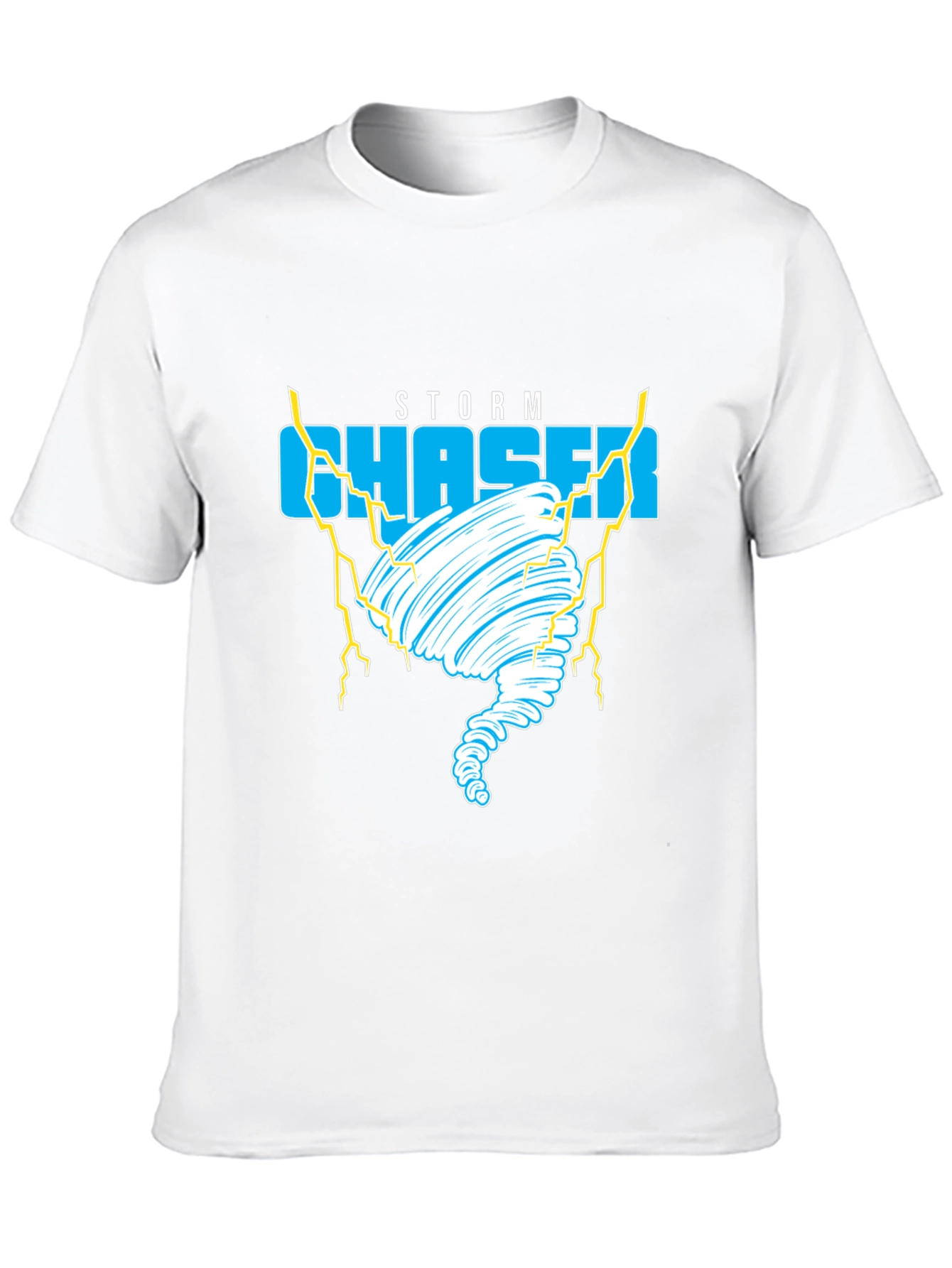 Black Storm Chaser Graphic Tee - Tornado Design view 10