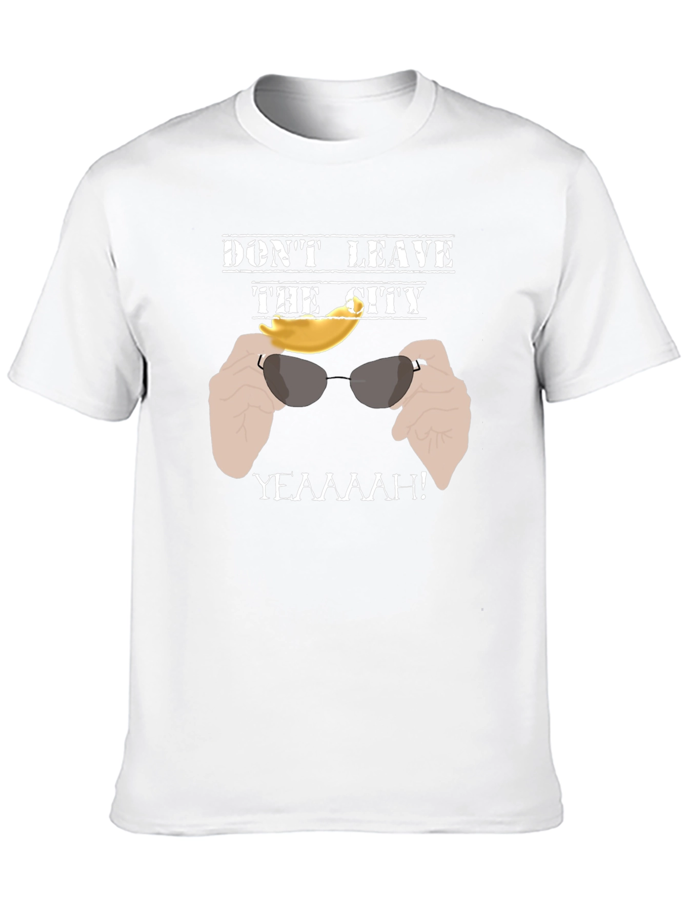 Black Don't Leave the City T-Shirt - Funny Graphic Tee view 10