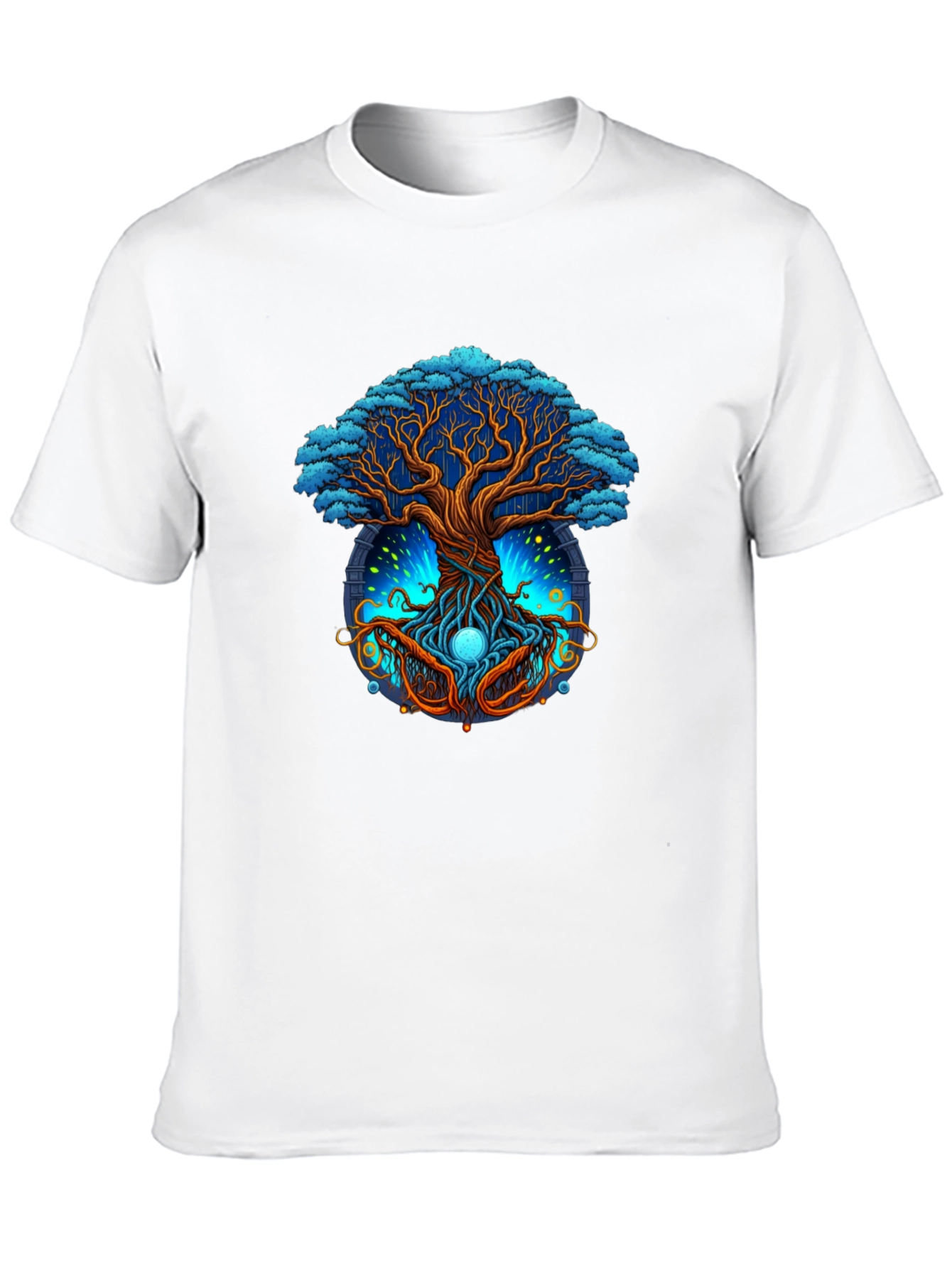 Black Mystic Tree Graphic Tee - Nature Inspired Design view 10