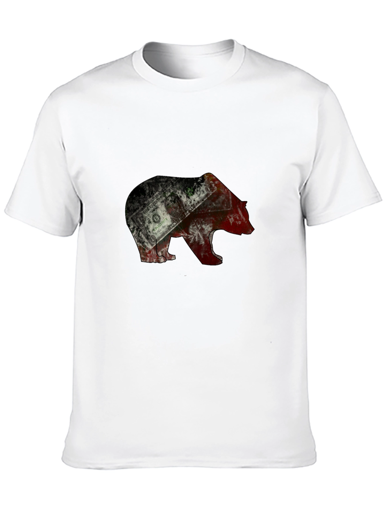 Black Bear Graphic Men's T-Shirt - Black view 10