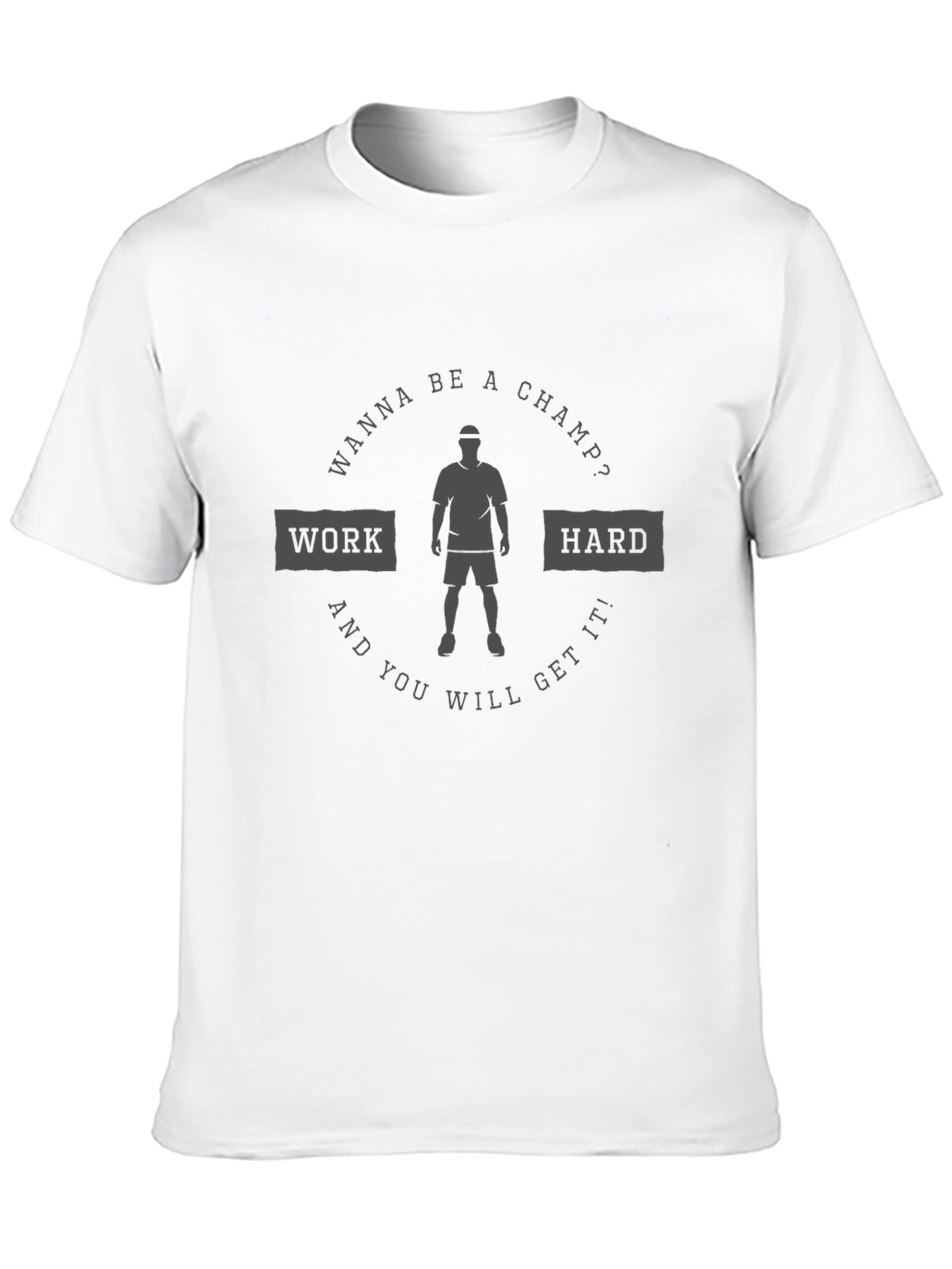 Black Work Hard Motivational T-Shirt view 10