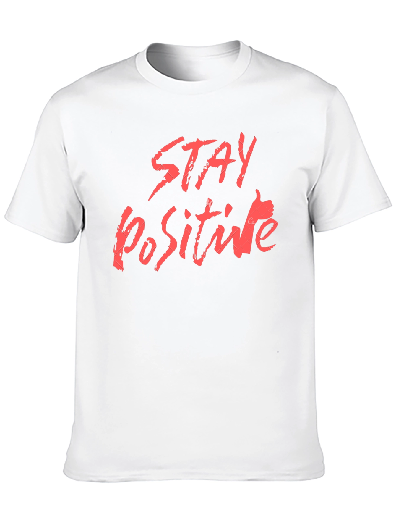 Black Stay Positive Graphic Tee - Black Cotton T-Shirt view 10