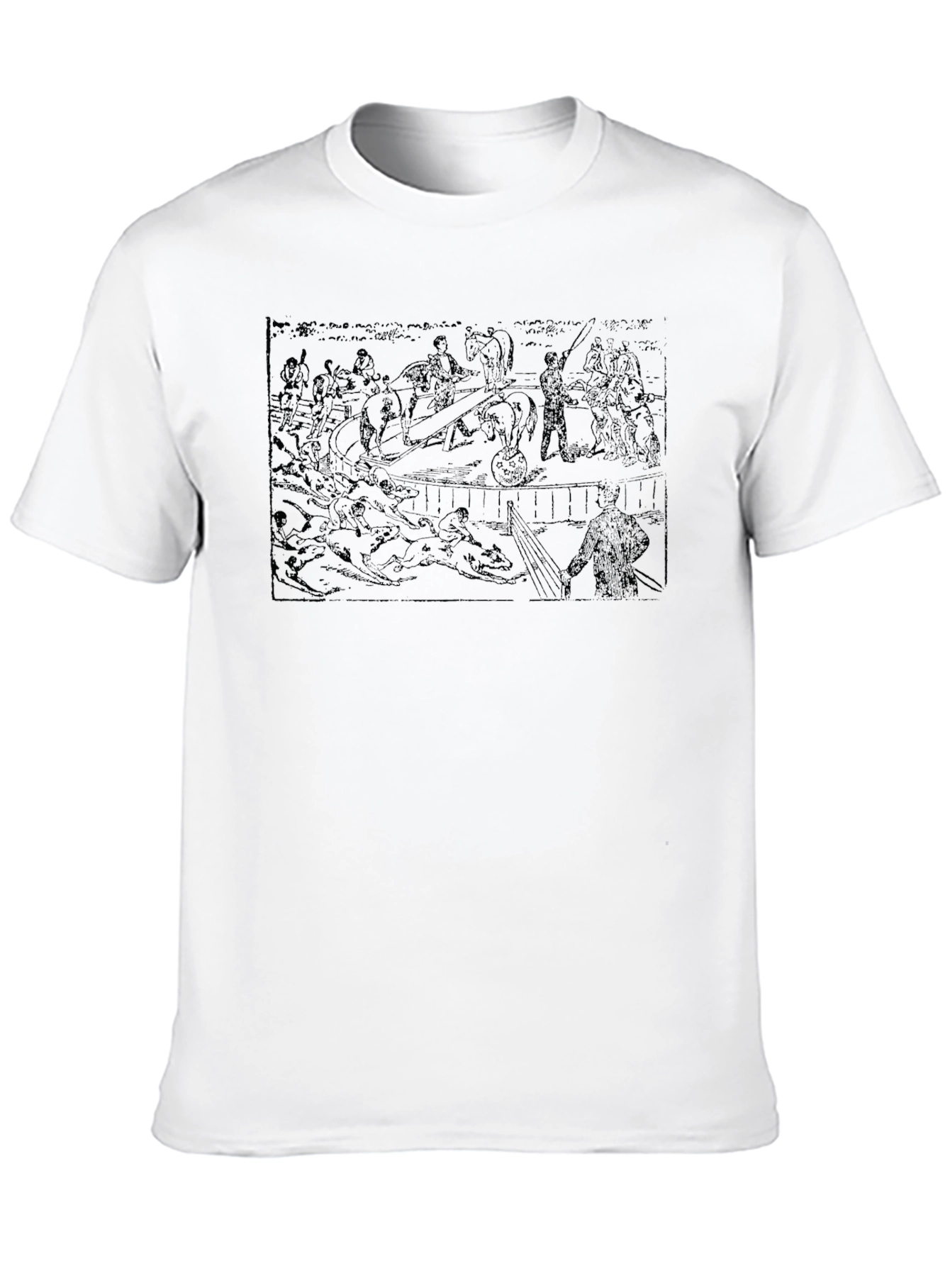 Black Graphic Black T-Shirt: Medieval Battle view 10