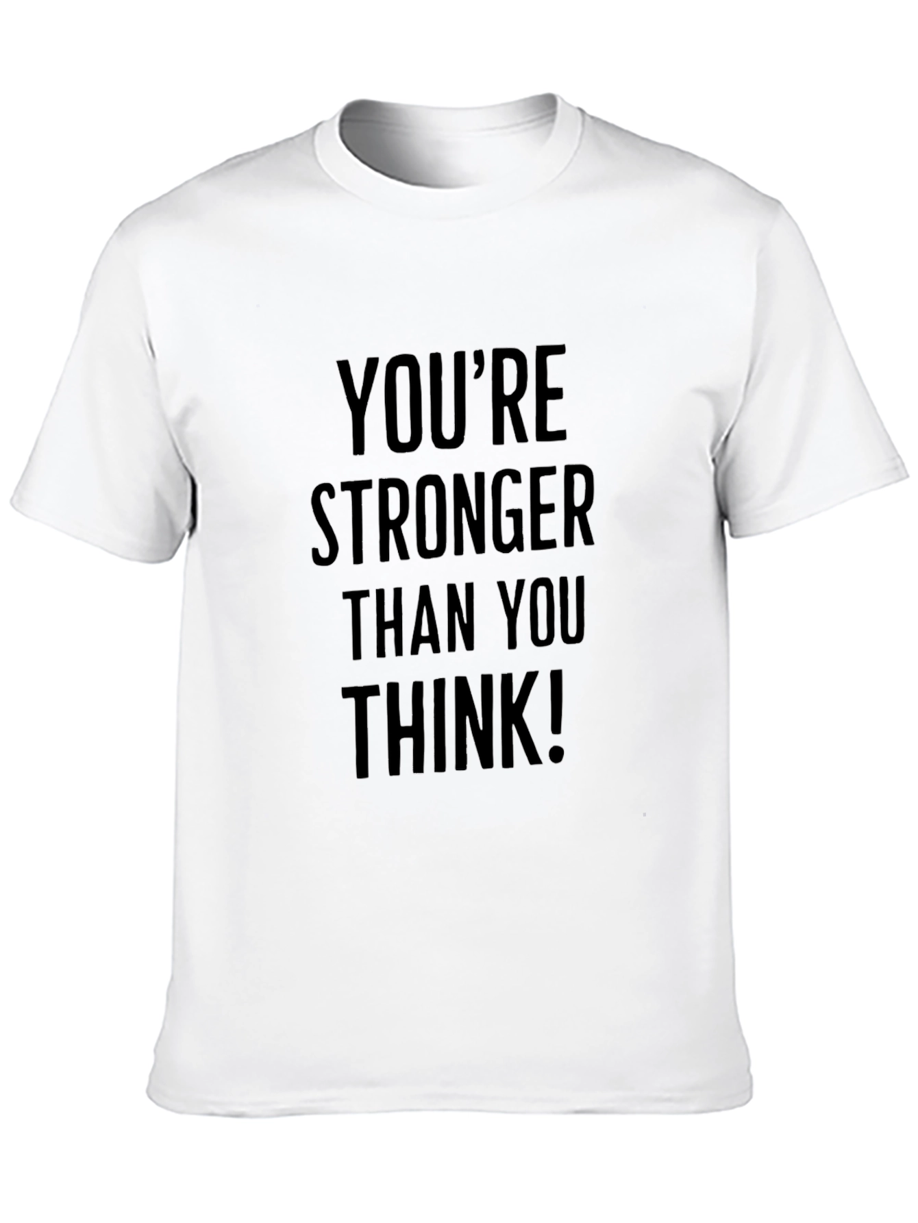 Black You're Stronger Than You Think Black Tee view 10