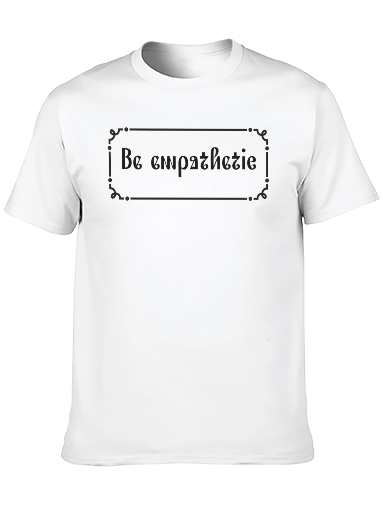 Black Be Empathetic Graphic Tee - Soft Cotton Blend view 10