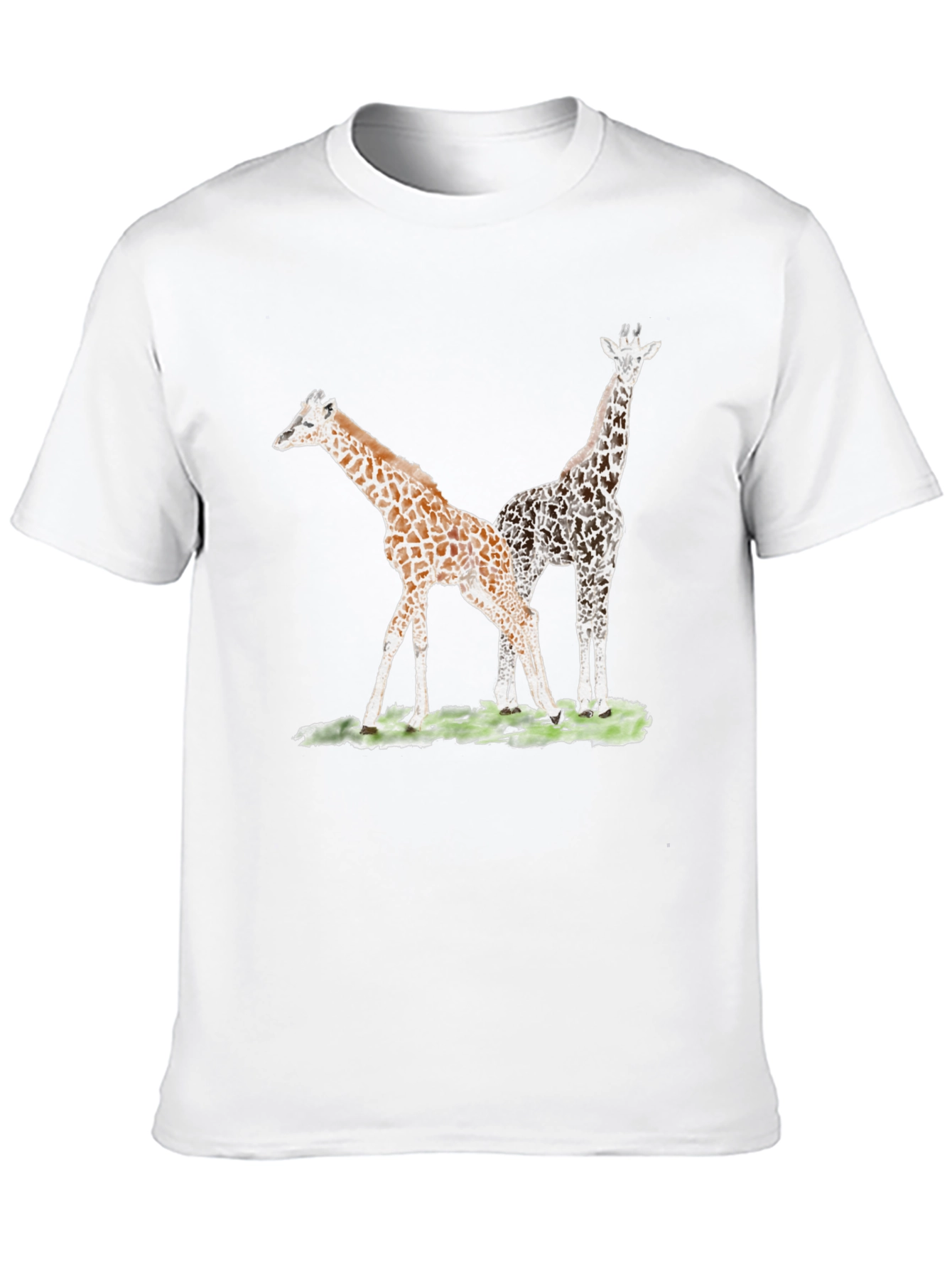 Black Giraffe Graphic Tee - Unique Animal Print T-Shirt view 10