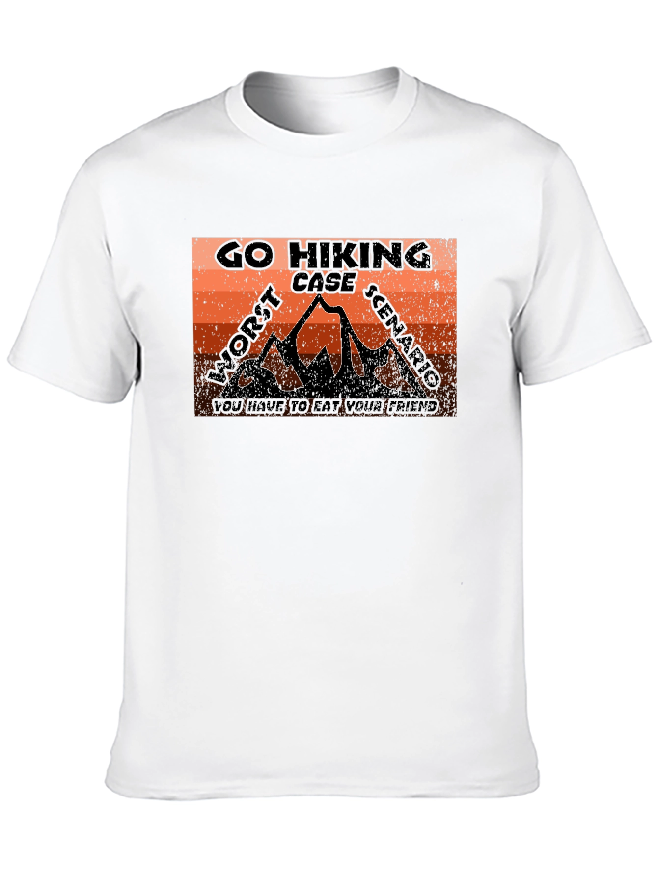 Black Go Hiking Worst Case T-Shirt view 10