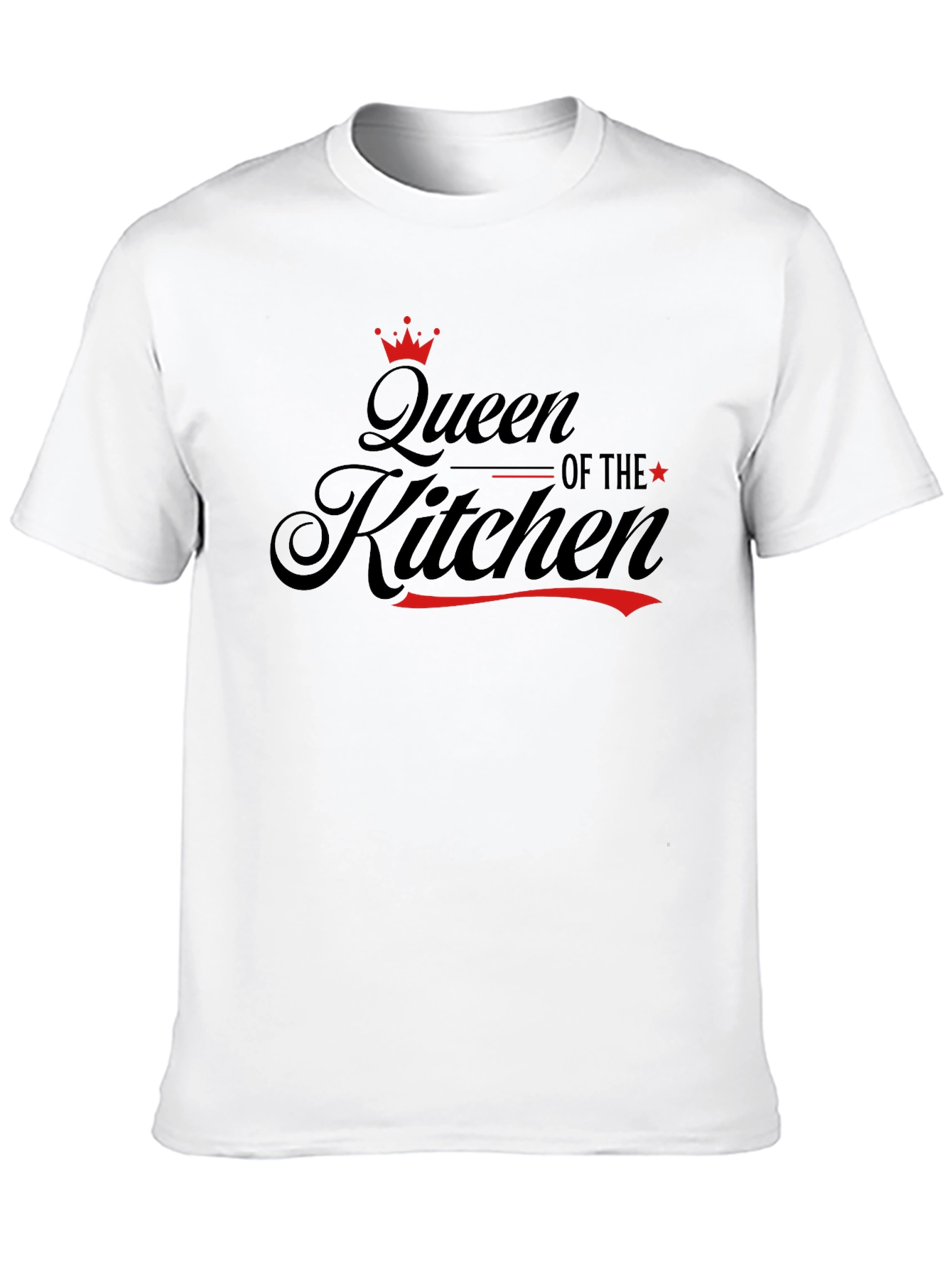 Black Queen of the Kitchen Black T-Shirt view 10