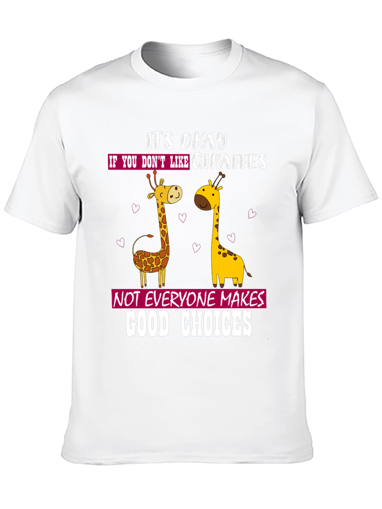Black Giraffe Lover Humor Tee - Funny Animal T-Shirt view 10