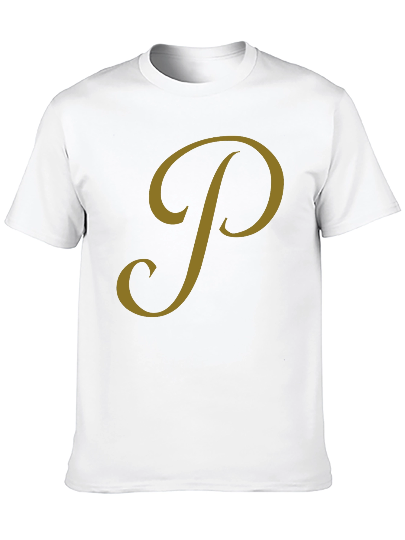 Black Classic Black Tee with Gold Script Design view 10