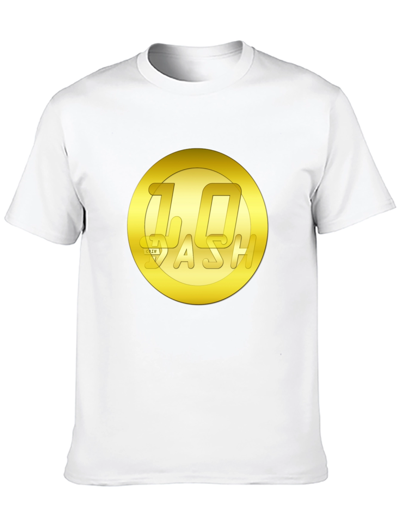 Black 10 Dash Coin T-Shirt - Crypto Currency Tee view 10