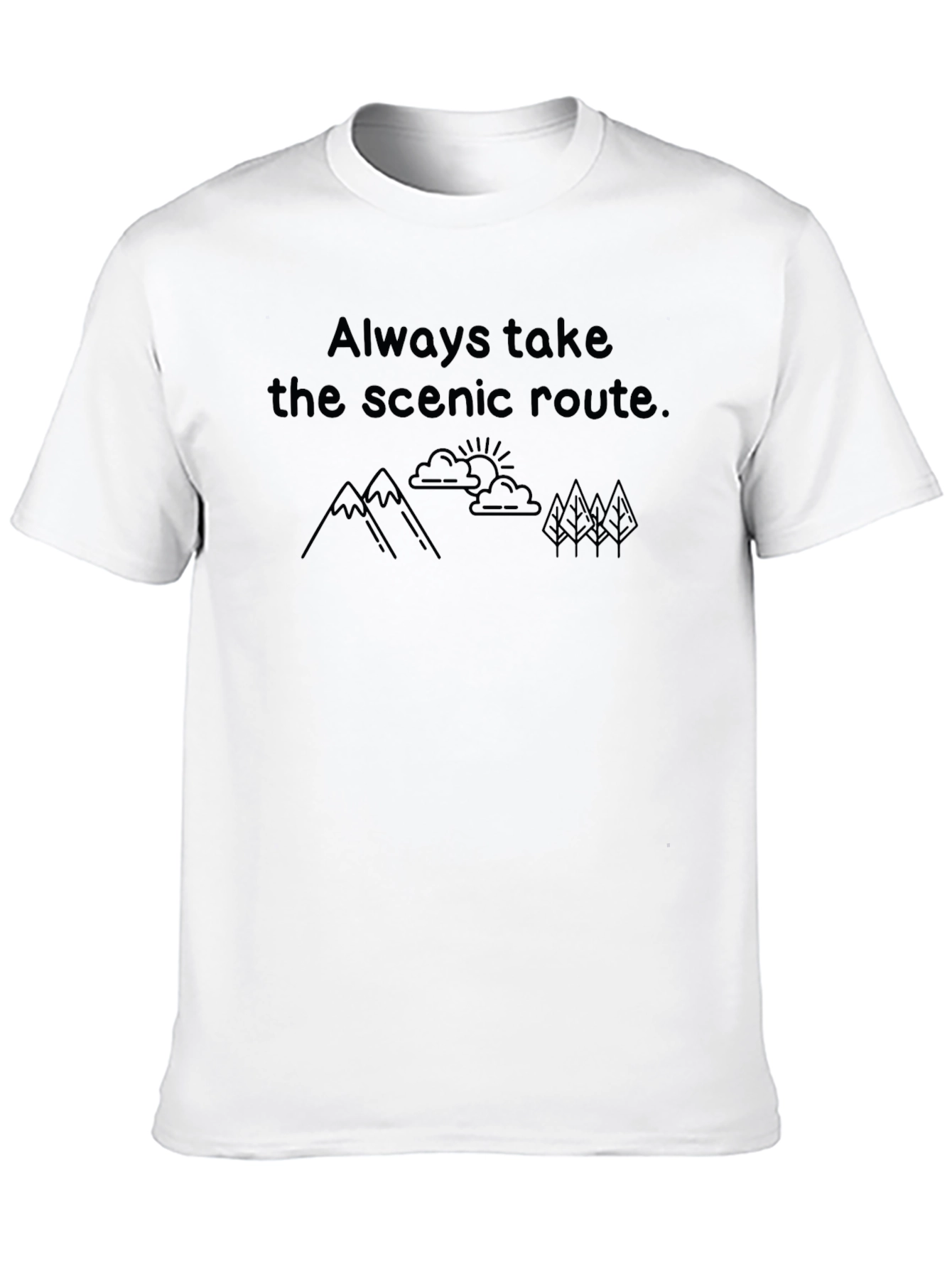 Black Scenic Route T-Shirt - Nature Lover Tee view 10