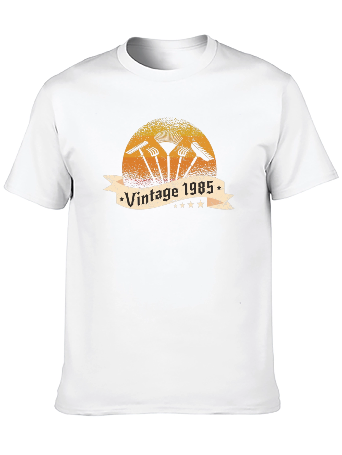 Black Vintage 1985 Gardening T-Shirt - Classic Design view 10