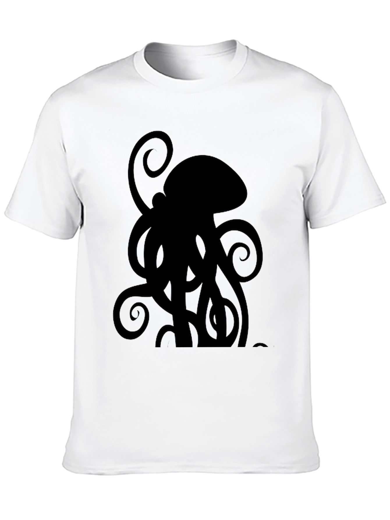 Black Black Octopus Graphic Tee view 10