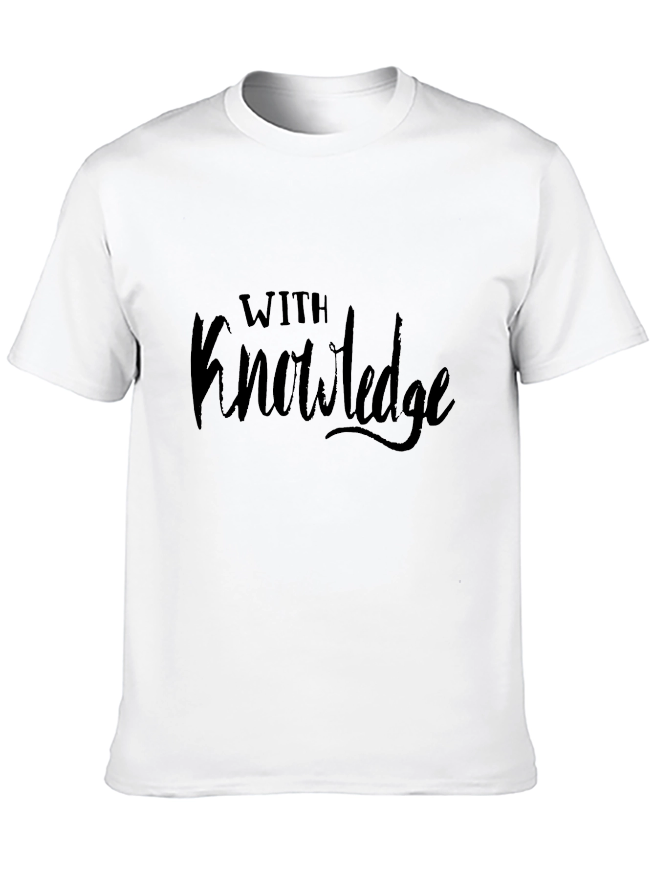 Black With Knowledge Graphic T-Shirt - Black view 10