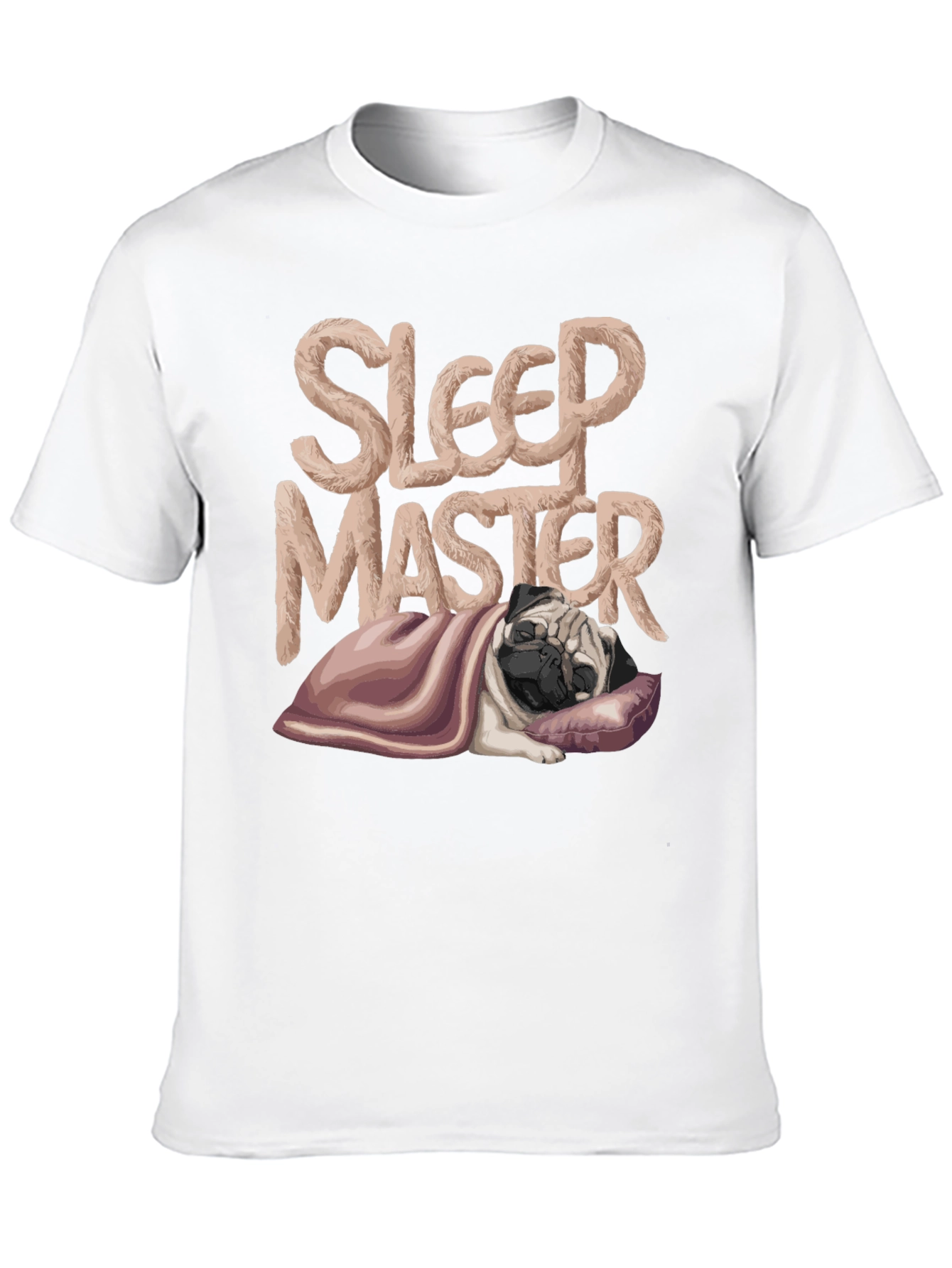 Black Sleep Master Pug T-Shirt - Comfy and Stylish view 10
