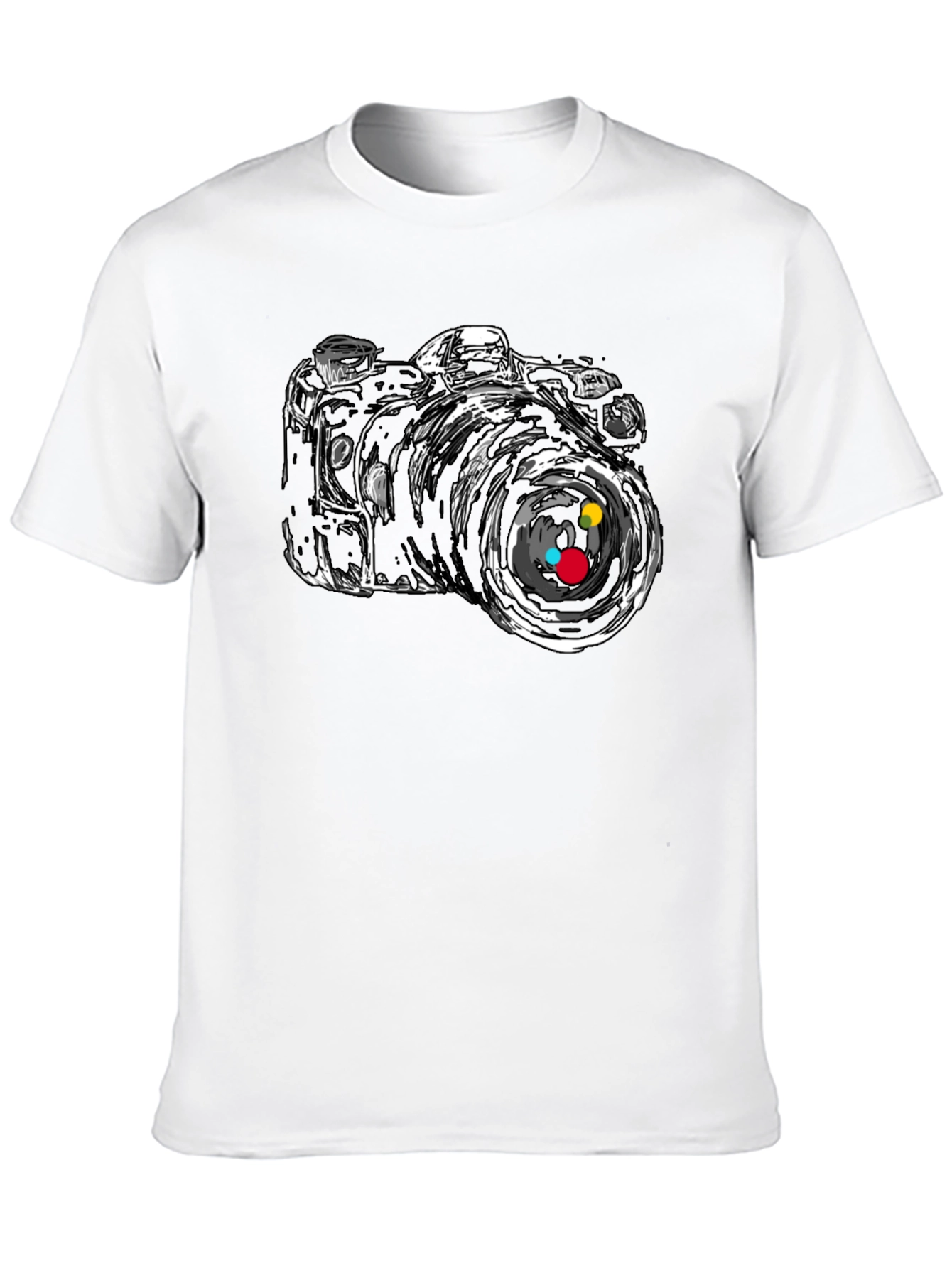 Black Camera Graphic Tee - Stylish Black T-Shirt view 10