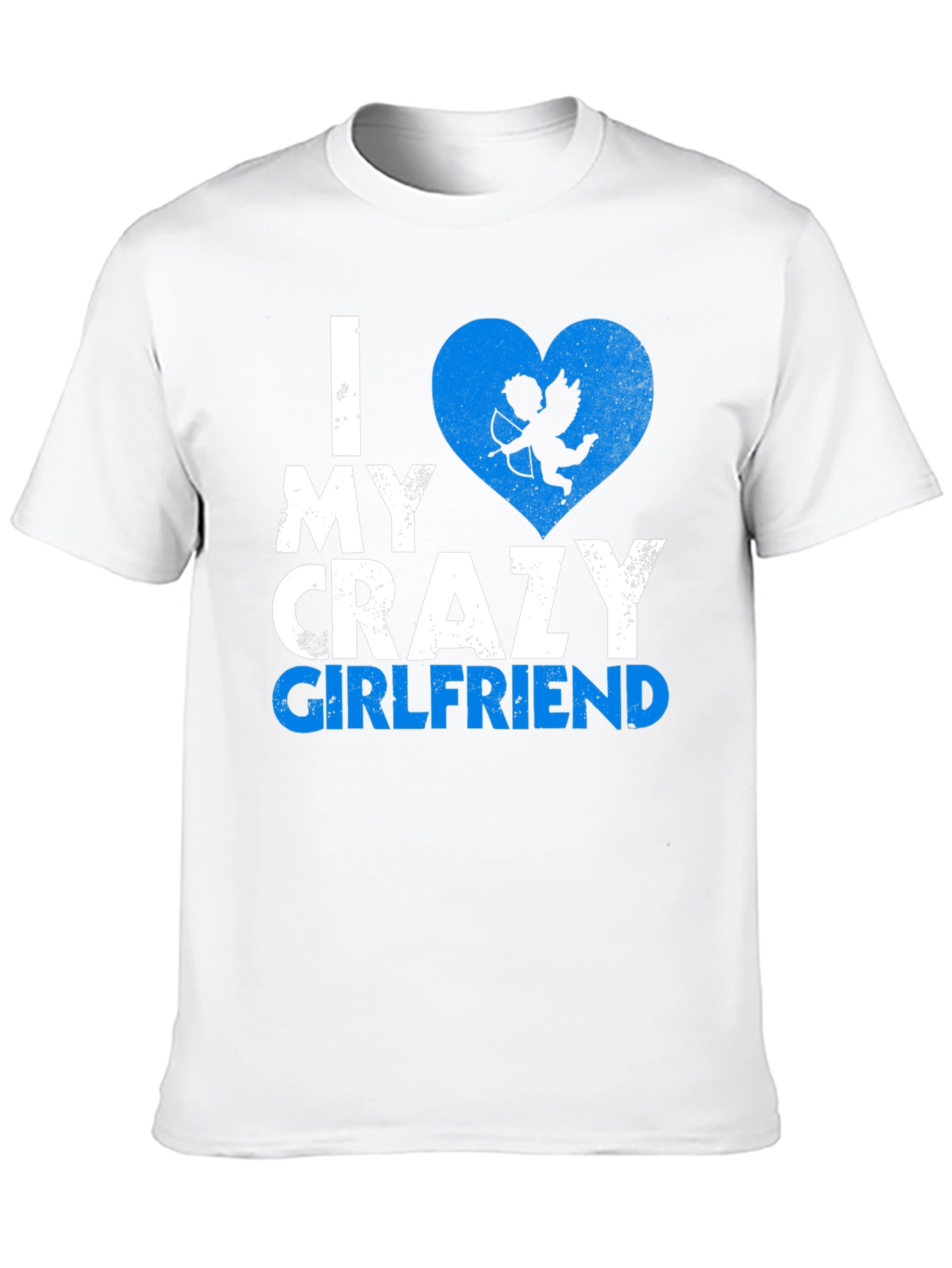 Black I Love My Crazy Girlfriend T-Shirt Valentine's Day Gift view 10