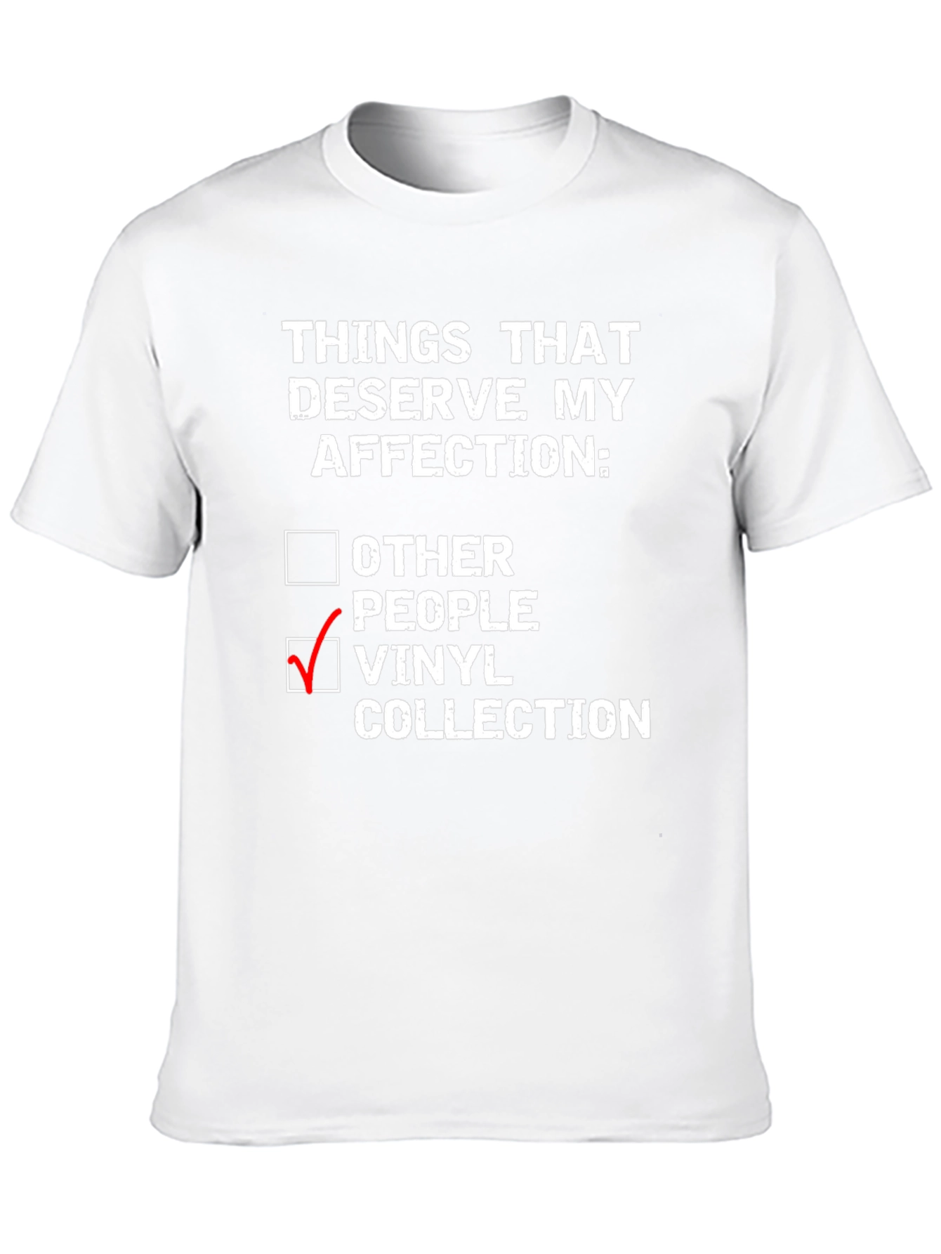 Black Vinyl Collection T-Shirt: Things That Deserve My Affection Tee view 10