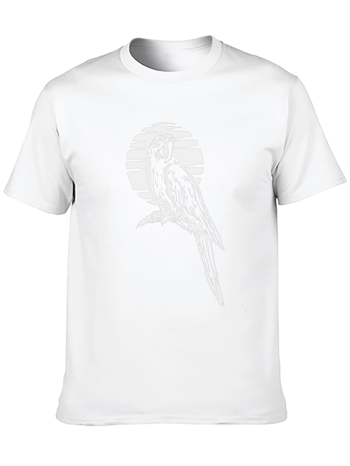 Black Parrot Graphic Tee - Men's Black T-Shirt view 10