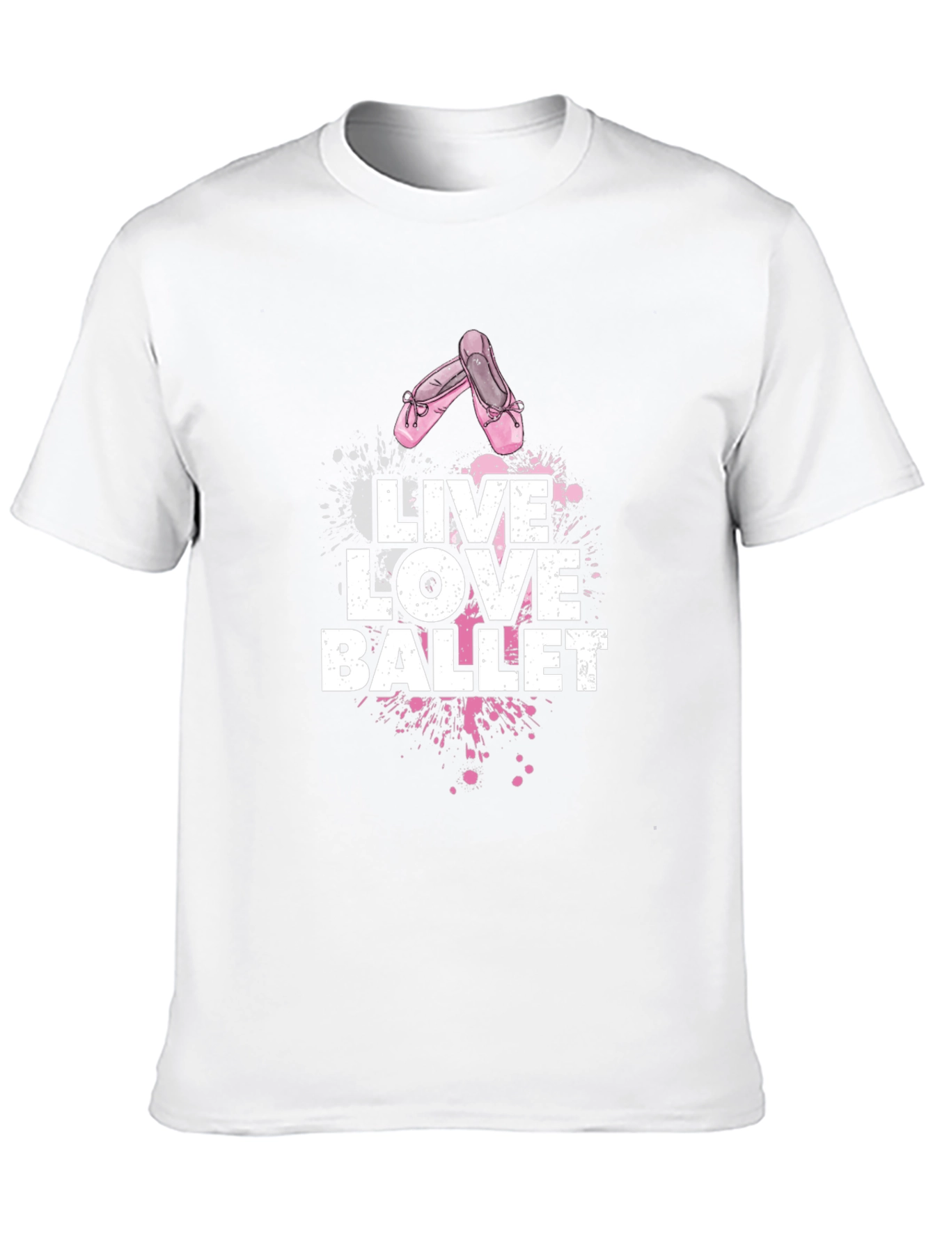 Black Live Love Ballet Black Graphic T-Shirt view 10