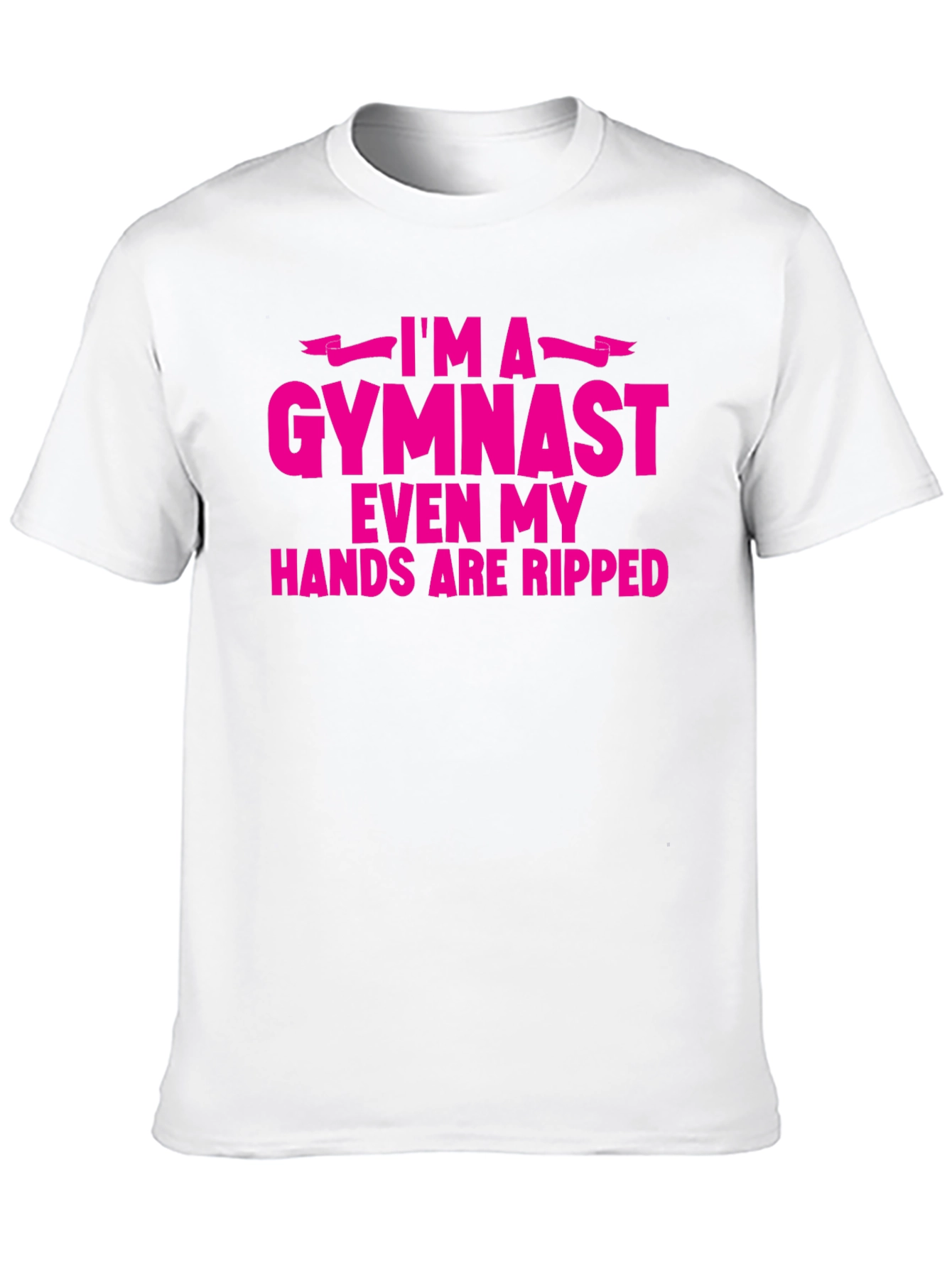 Black I'm A Gymnast Funny Ripped Hands T-Shirt view 10
