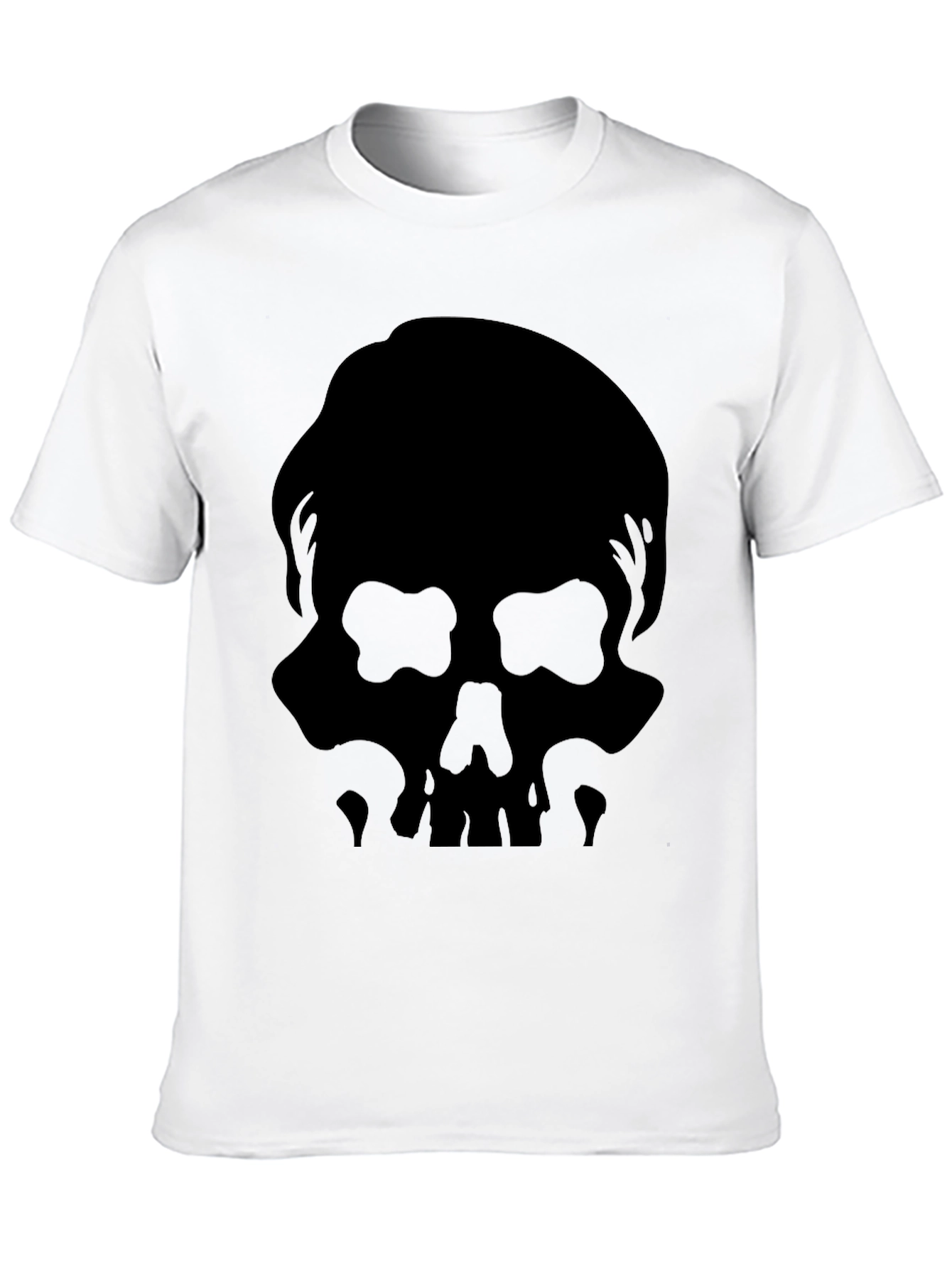 Black Skull Silhouette Graphic Tee - Mens view 10