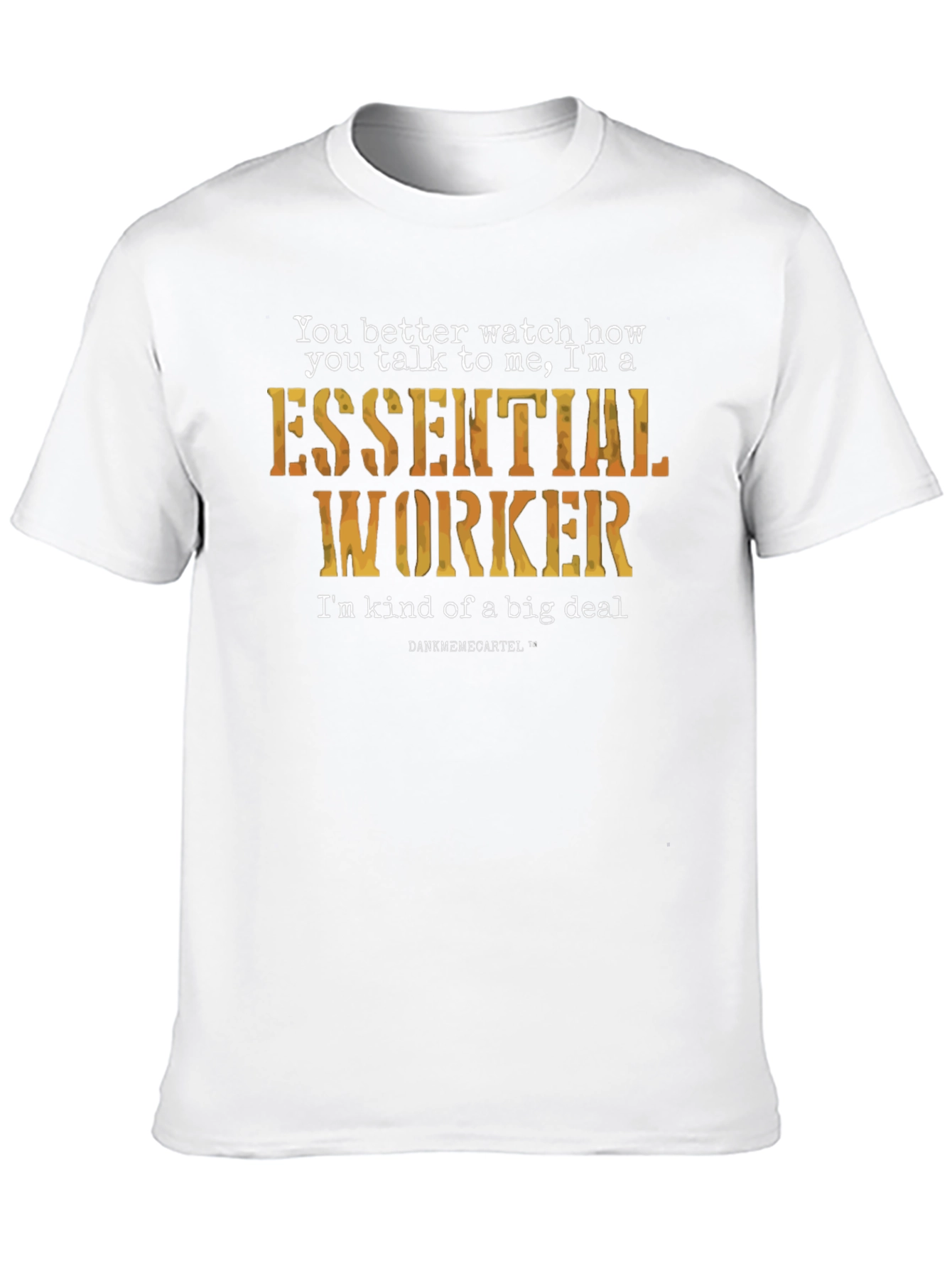 Black Essential Worker T-Shirt - I'm Kind of a Big Deal view 10