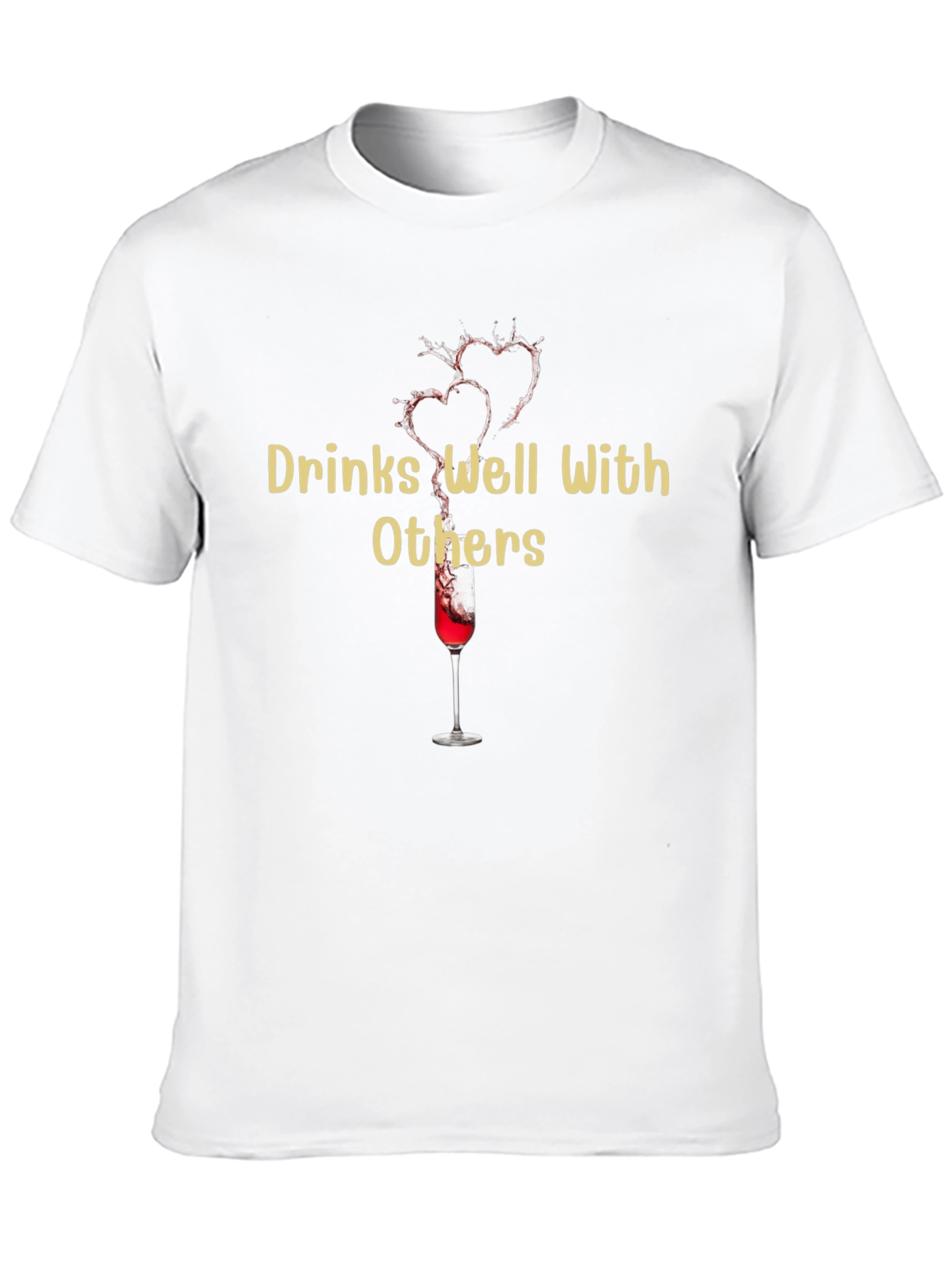 Black Drinks Well With Others Graphic Tee view 10