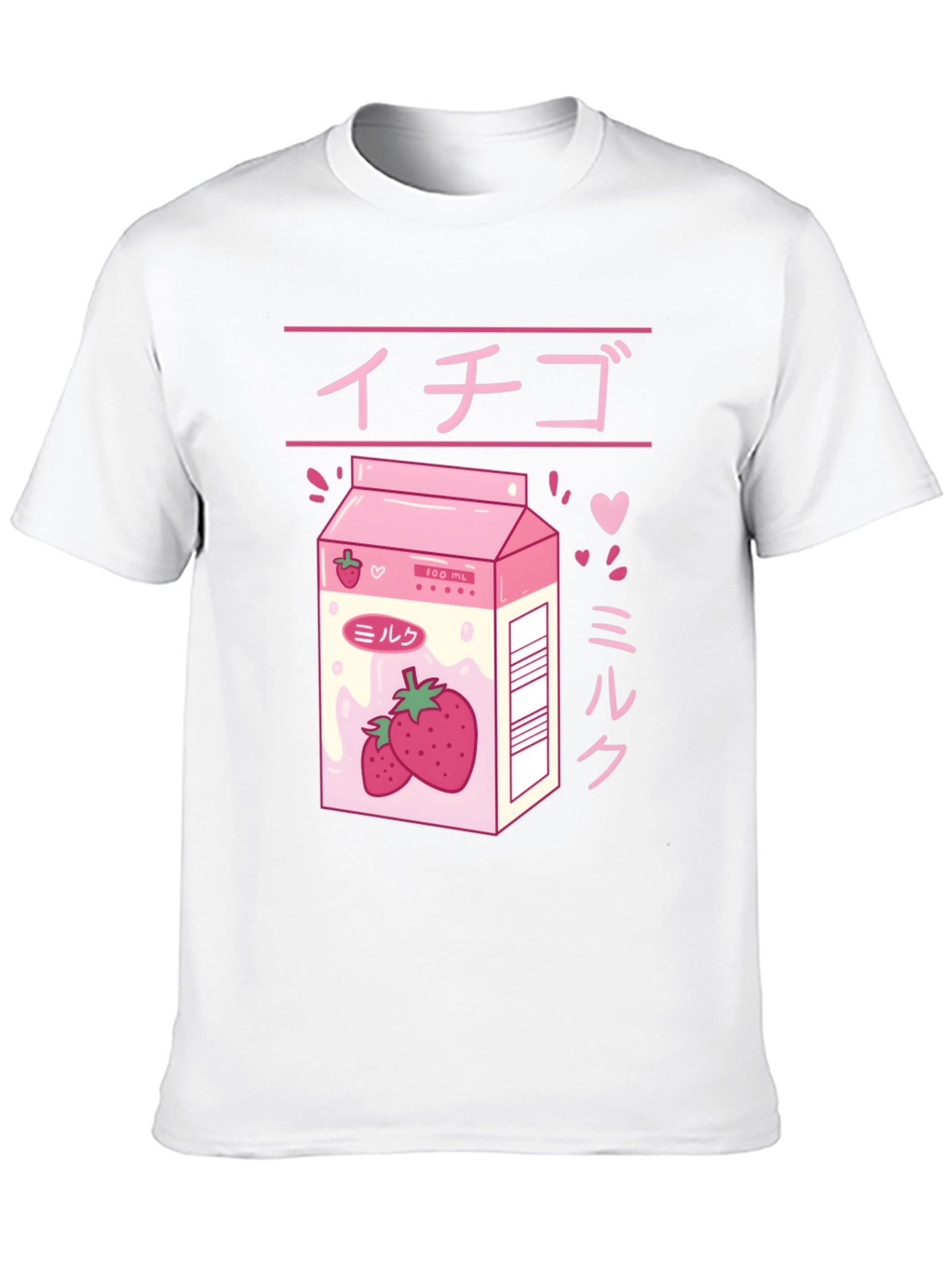 Black Strawberry Milk Anime Graphic Tee view 10